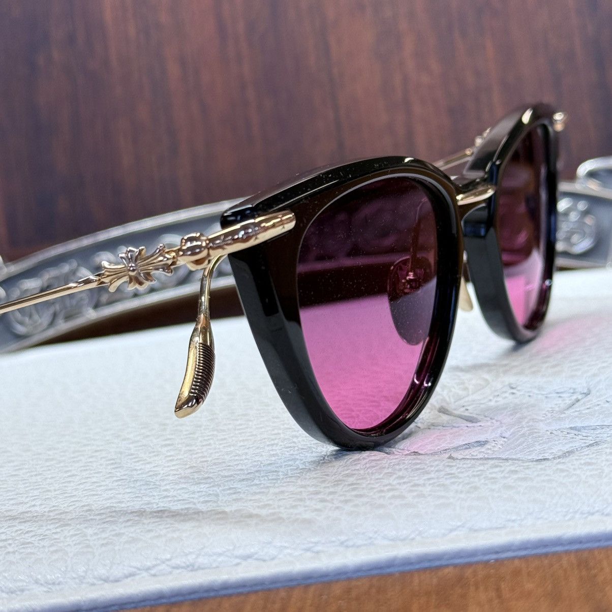 Chrome Hearts Chrome Hearts NEW LOVER 1/1 ‘Eroticism’ Sunglasses Size ONE SIZE - 10 Thumbnail
