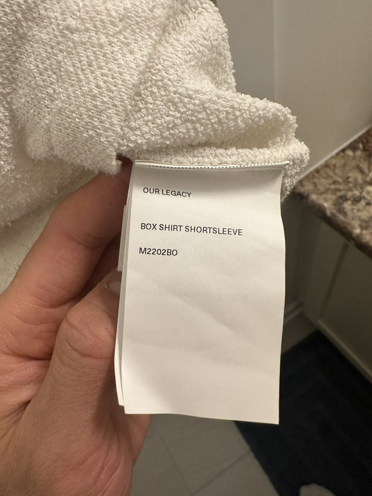 Our Legacy Box shirt in white towel Size US S / EU 44-46 / 1 - 4 Thumbnail