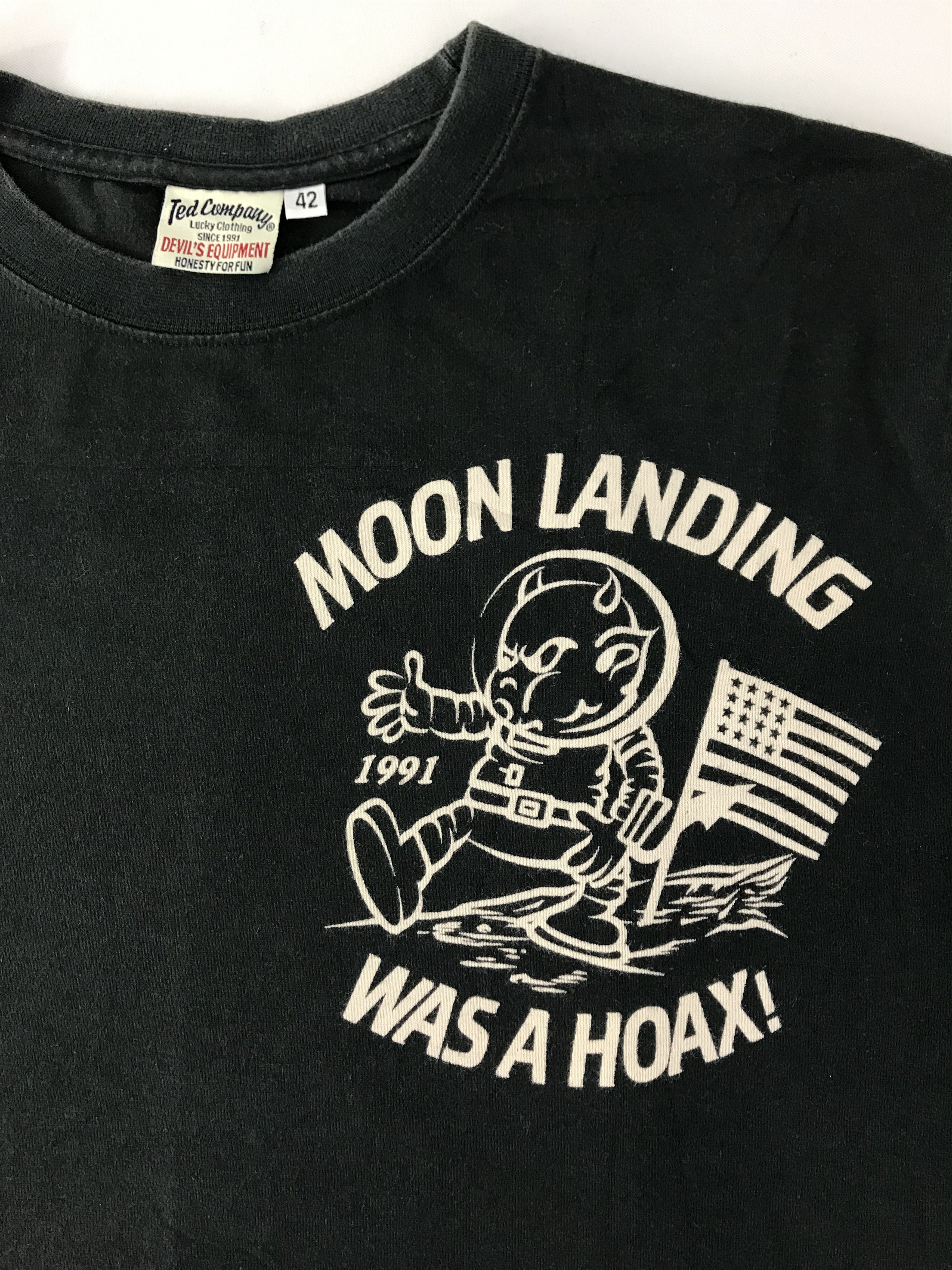 Tedman Teds Company Devil Equipment Moon Landing Hoax Tee Size US M / EU 48-50 / 2 - 5 Thumbnail