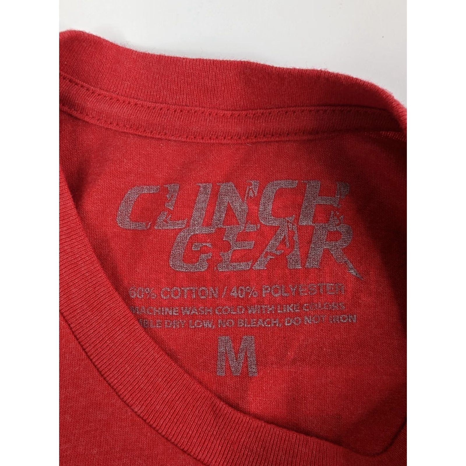 Vintage Clinch Gear T-Shirt Mens Size Medium Red Short Sleeve Crew Neck Graphic Epic Series Size US M / EU 48-50 / 2 - 8 Thumbnail