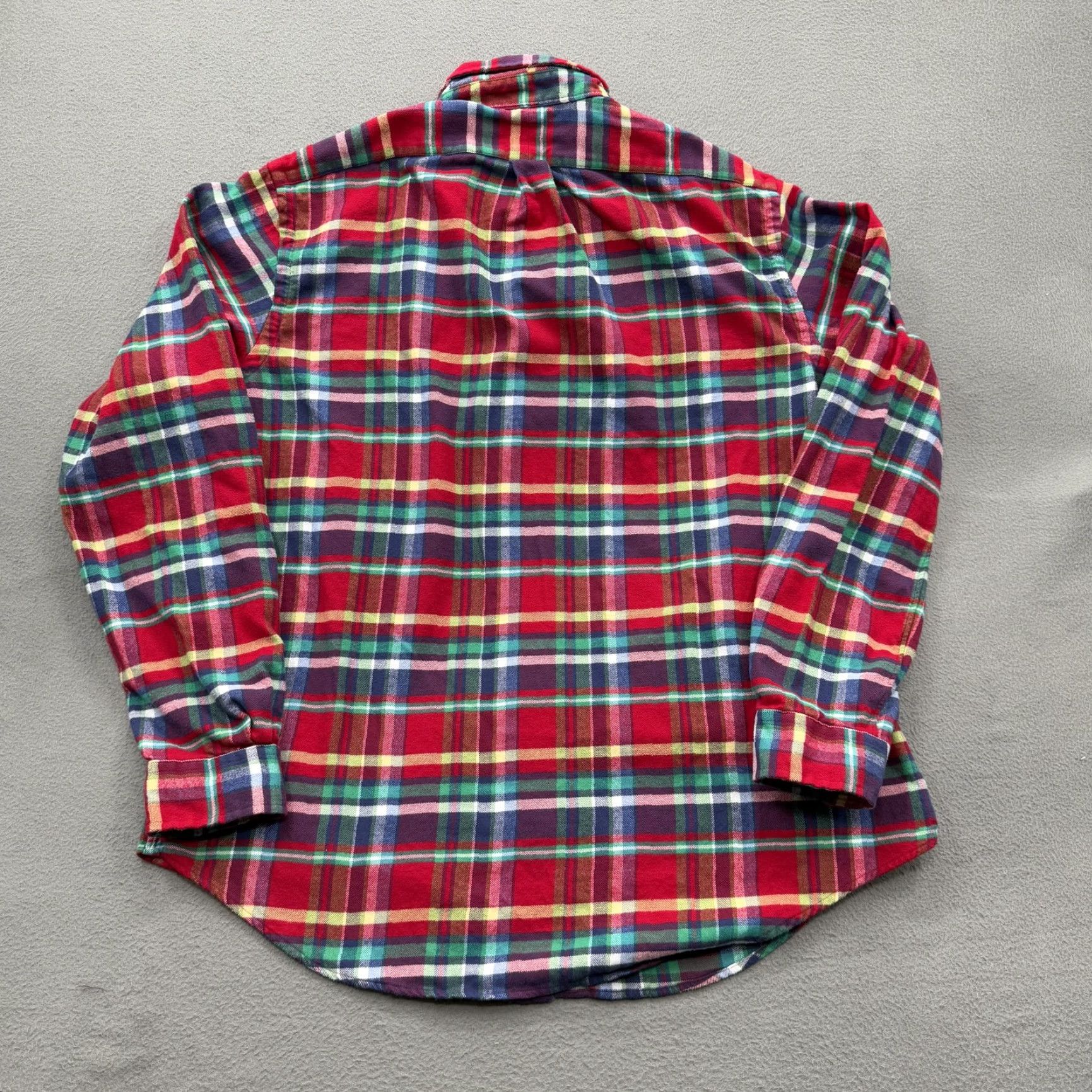 Ralph Lauren Ralph Lauren Shirt Mens XL Red Green Plaid Flannel Button Down Long Sleeve Pony Size US XL / EU 56 / 4 - 2 Thumbnail