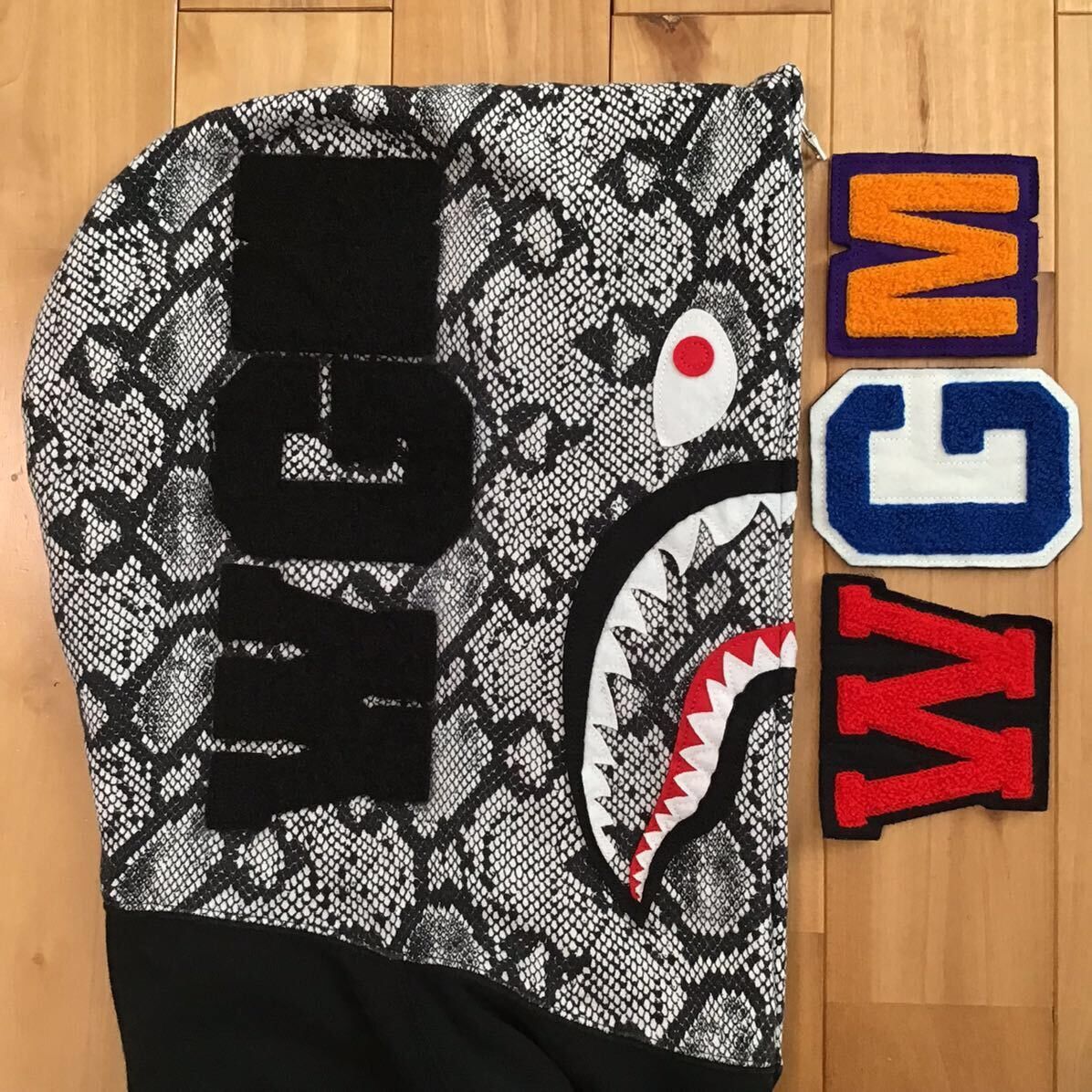 Bape 2013 BAPE Snake shark full zip hoodie a bathing ape Size US XL / EU 56 / 4 - 4 Thumbnail
