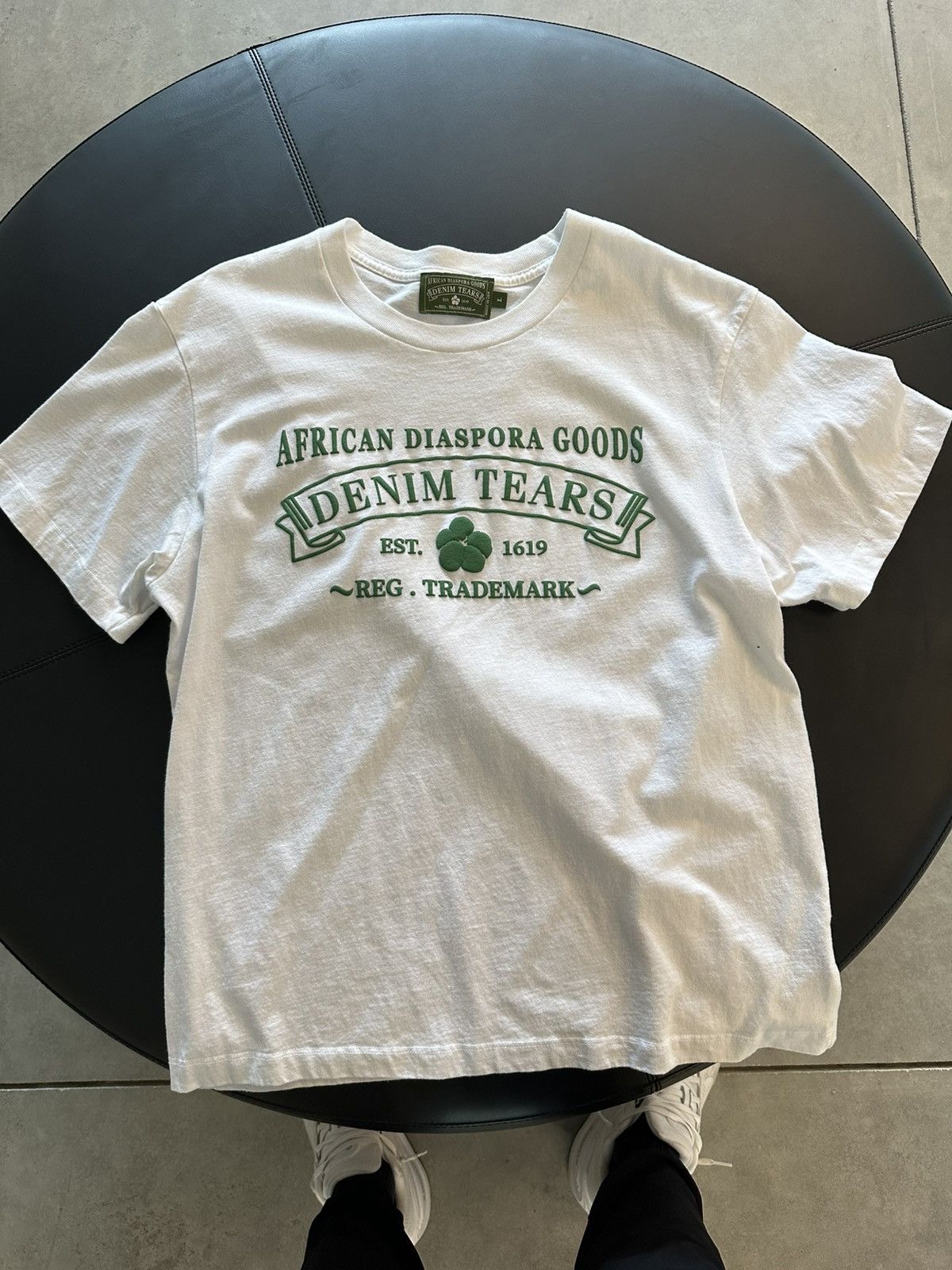 DENIM TEARS Denim Tears ADG Tee White Size US L / EU 52-54 / 3 - 1 Thumbnail