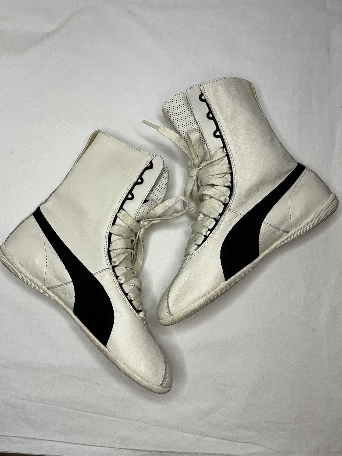 Puma × Vintage Crazy Puma Y2K Hi Top Sneakers Boxing Shoes Boots