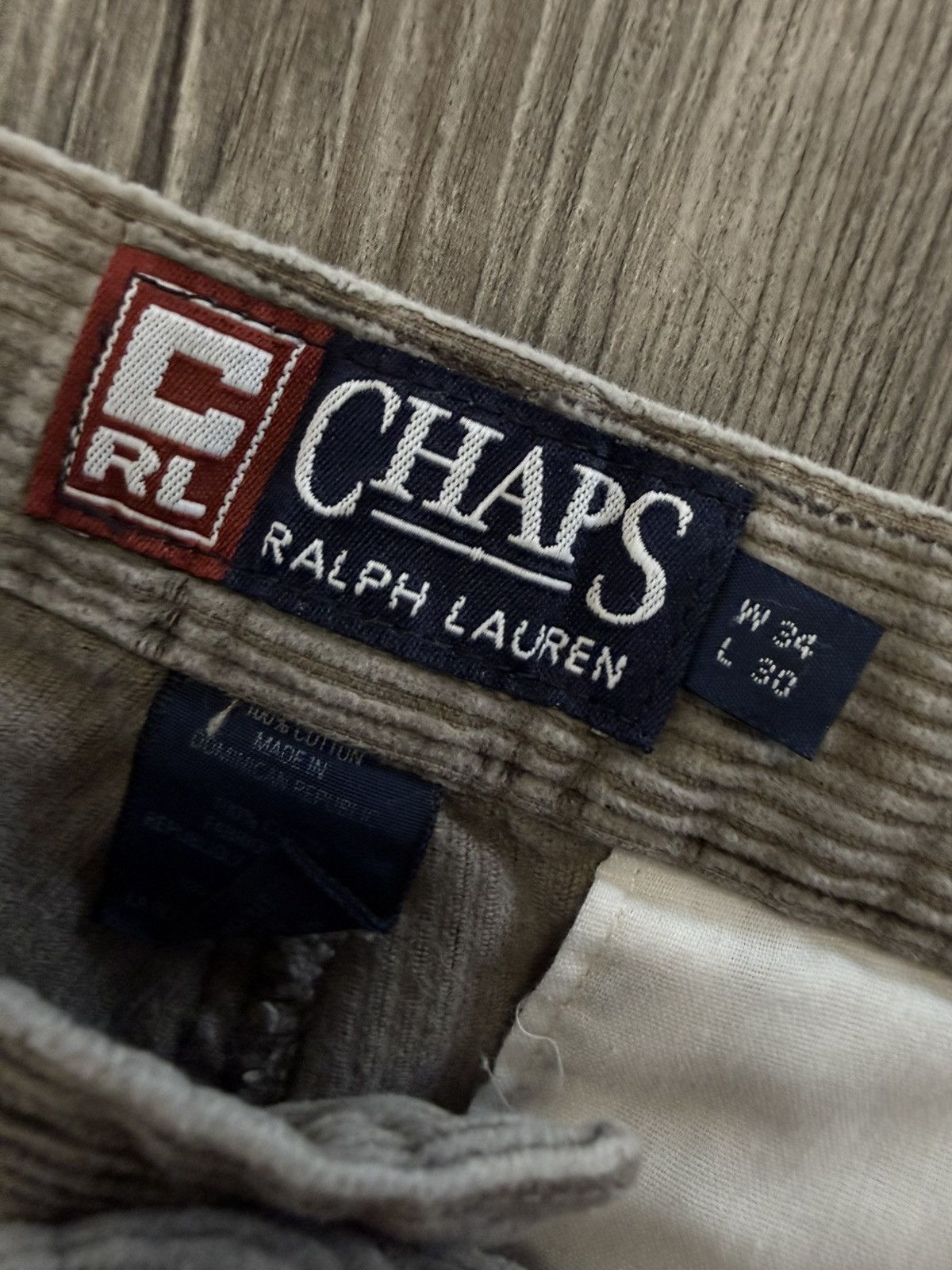 Chaps Ralph Lauren Chaps Ralph Lauren Baggy Corduroy Pants Size US 34 / EU 50 - 3 Thumbnail