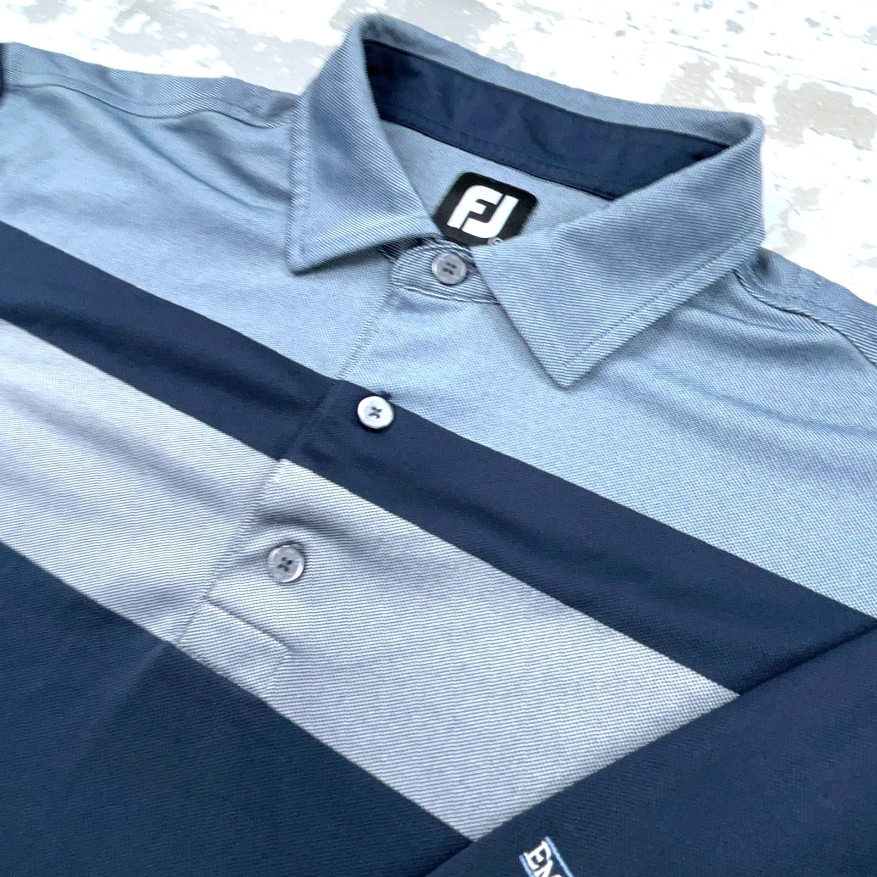 Footjoy FootJoy Polo Shirt Men L Blue Colorblock Golf White Logo Size US L / EU 52-54 / 3 - 3 Thumbnail