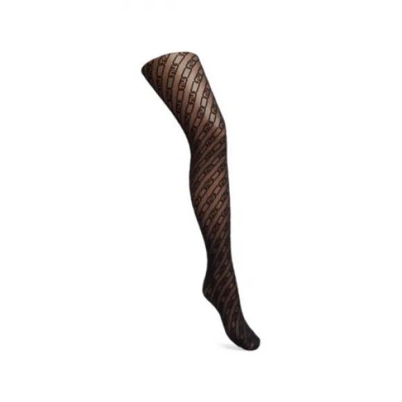 Fendi o1loc1c1024 FXZ528 Tights in Black Size 36" / US 14 / IT 50 - 3 Thumbnail