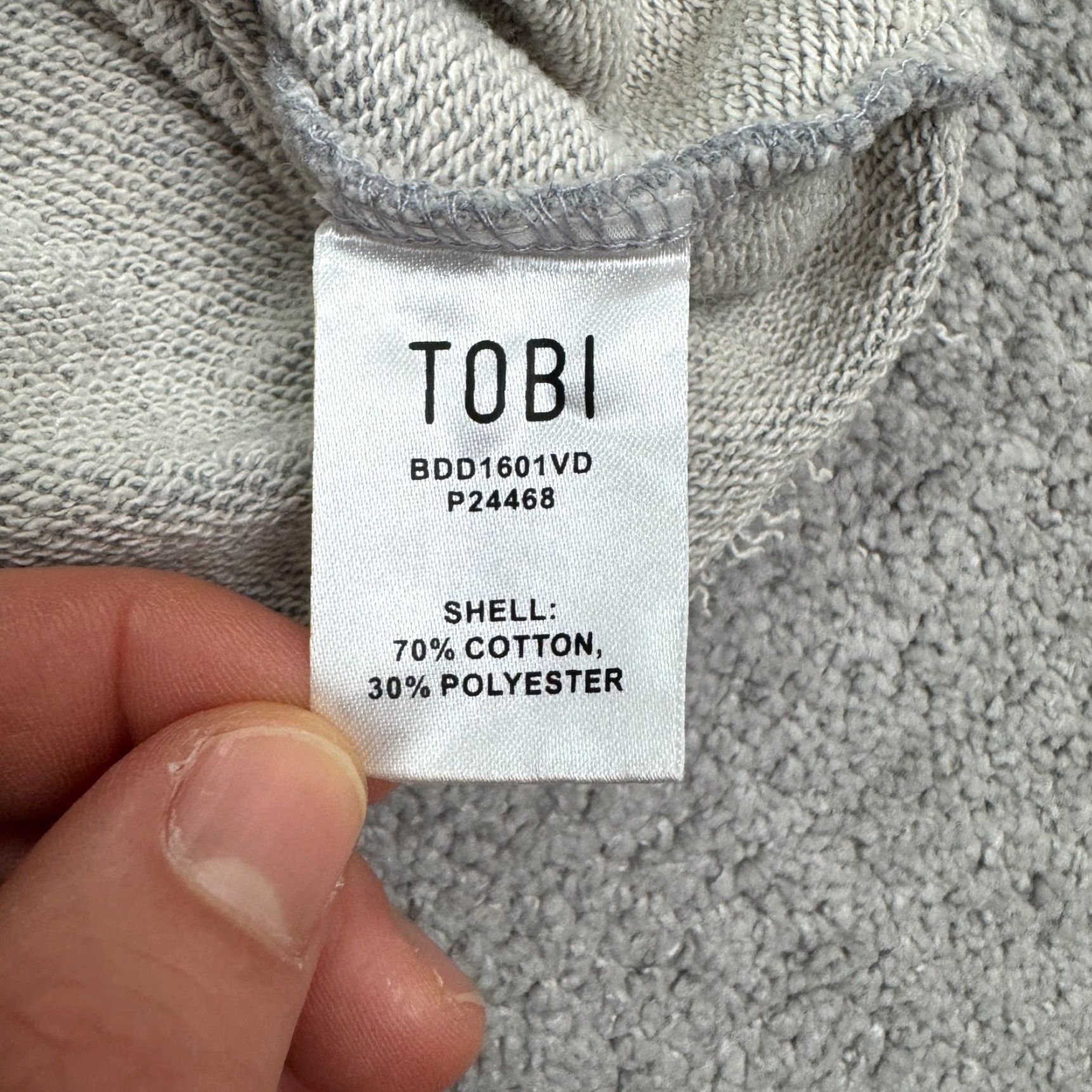 Vintage Tobi Sweater Dress Womens Small Petite Gray Crew Casual Size S / US 4 / IT 40 - 5 Thumbnail