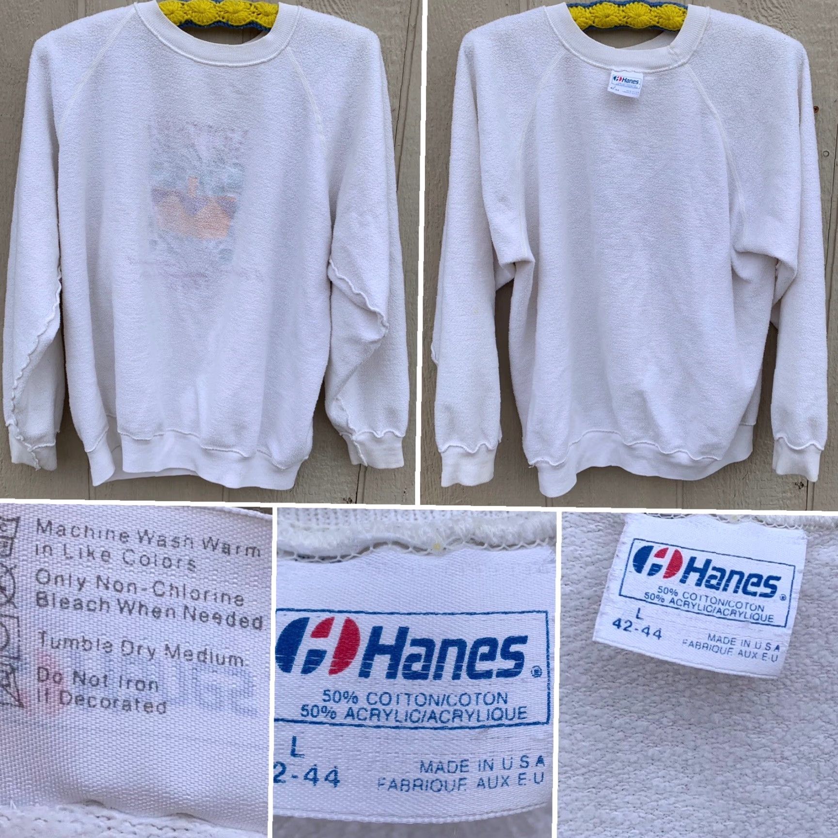 Hanes VINTAGE Modesto a la Carte A Food and Entertainment Celebration 1988 Sweatshirt Size US L / EU 52-54 / 3 - 4 Thumbnail
