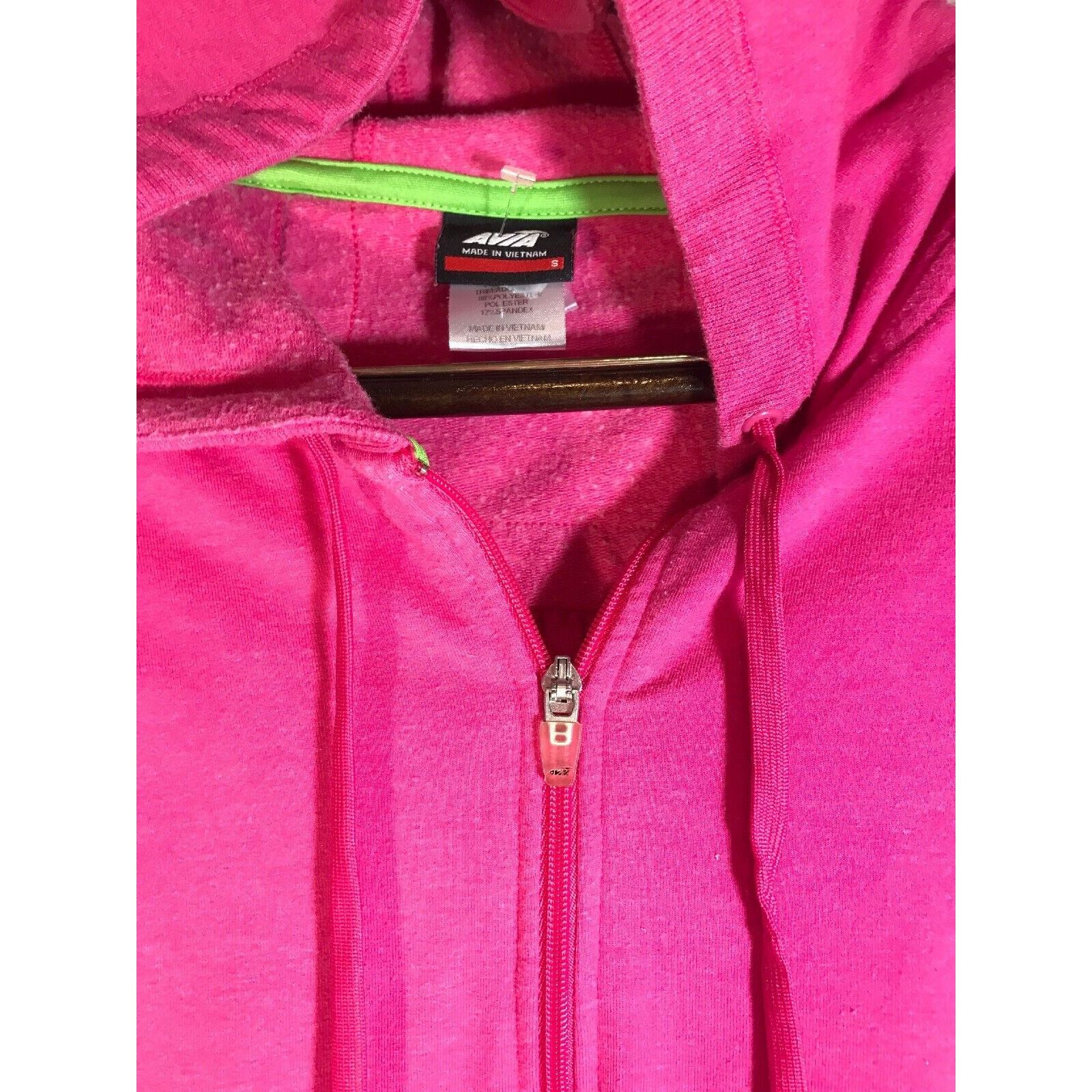 Avia Women's Fitted Small AVIA Pink Activewear Sweatshirt Hoodie Size S / US 4 / IT 40 - 2 Thumbnail
