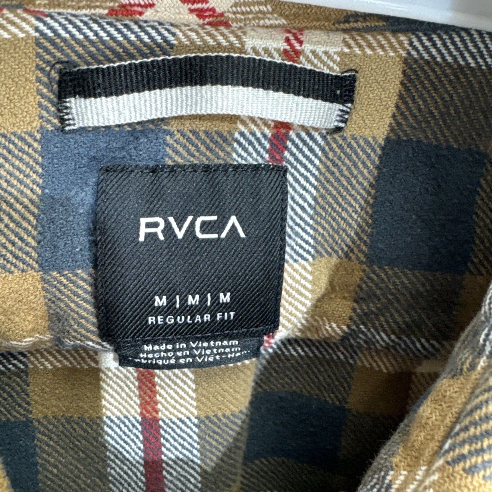 RVCA RVCA Shirt Medium Regular Multicolor Plaid Button-Up Outdoor Mens Size US M / EU 48-50 / 2 - 2 Thumbnail