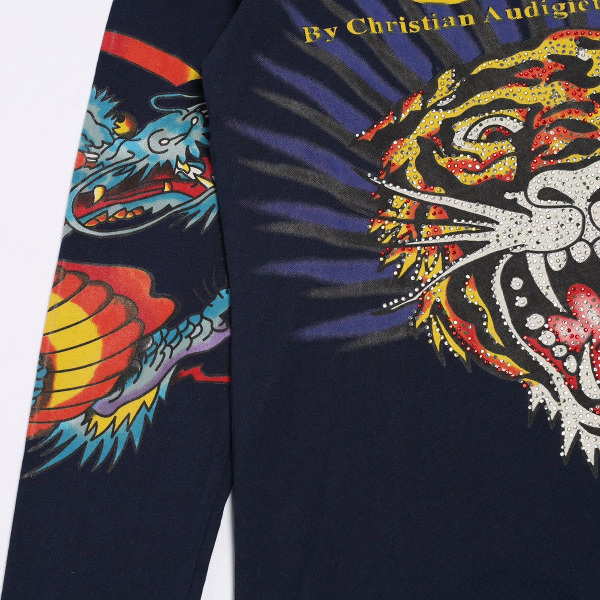 Ed Hardy Ed Hardy Christian Audigier Tattoo Overprinted Longsleeve Size L / US 10 / IT 46 - 5 Thumbnail