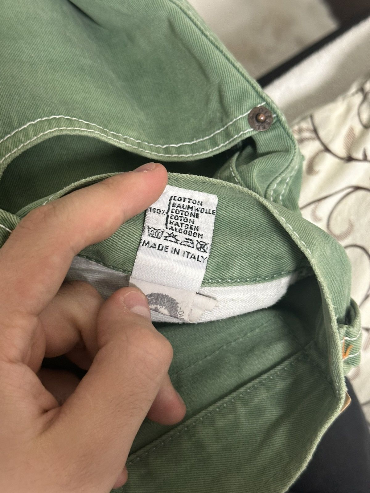 Diesel Vintage Diesel Oversize Shorts Green Denim Y2K Size US 28 / EU 44 - 14 Thumbnail