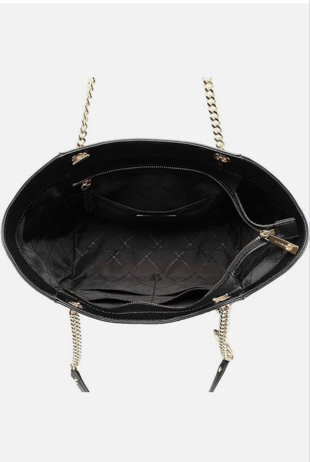 Michael Kors Michael Kors Jet Set Travel Black Leather Shoulder Tote Size ONE SIZE - 5 Thumbnail