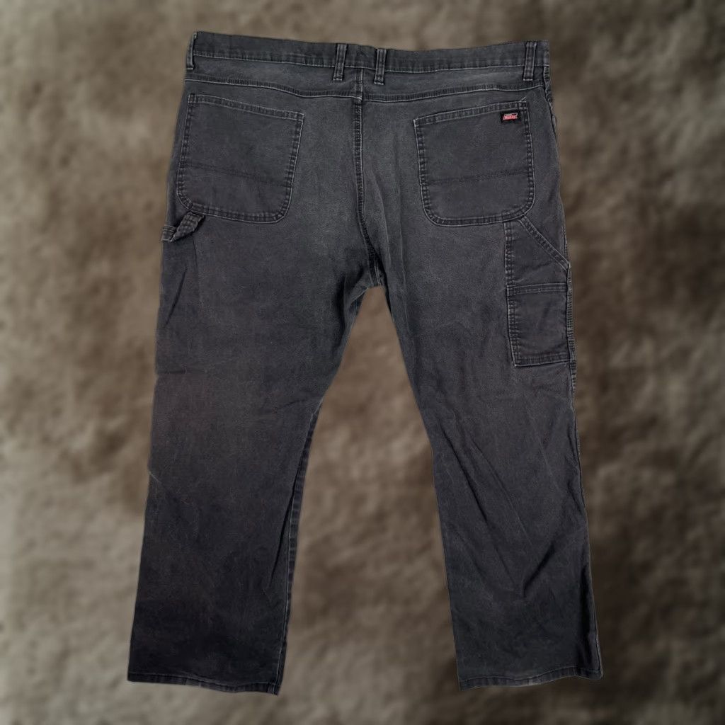 Dickies Dickies Pants Mens 42x30 Black Workwear Utility Carpenter Grunge Stain Faded VTG Size US 42 / EU 58 - 1 Thumbnail