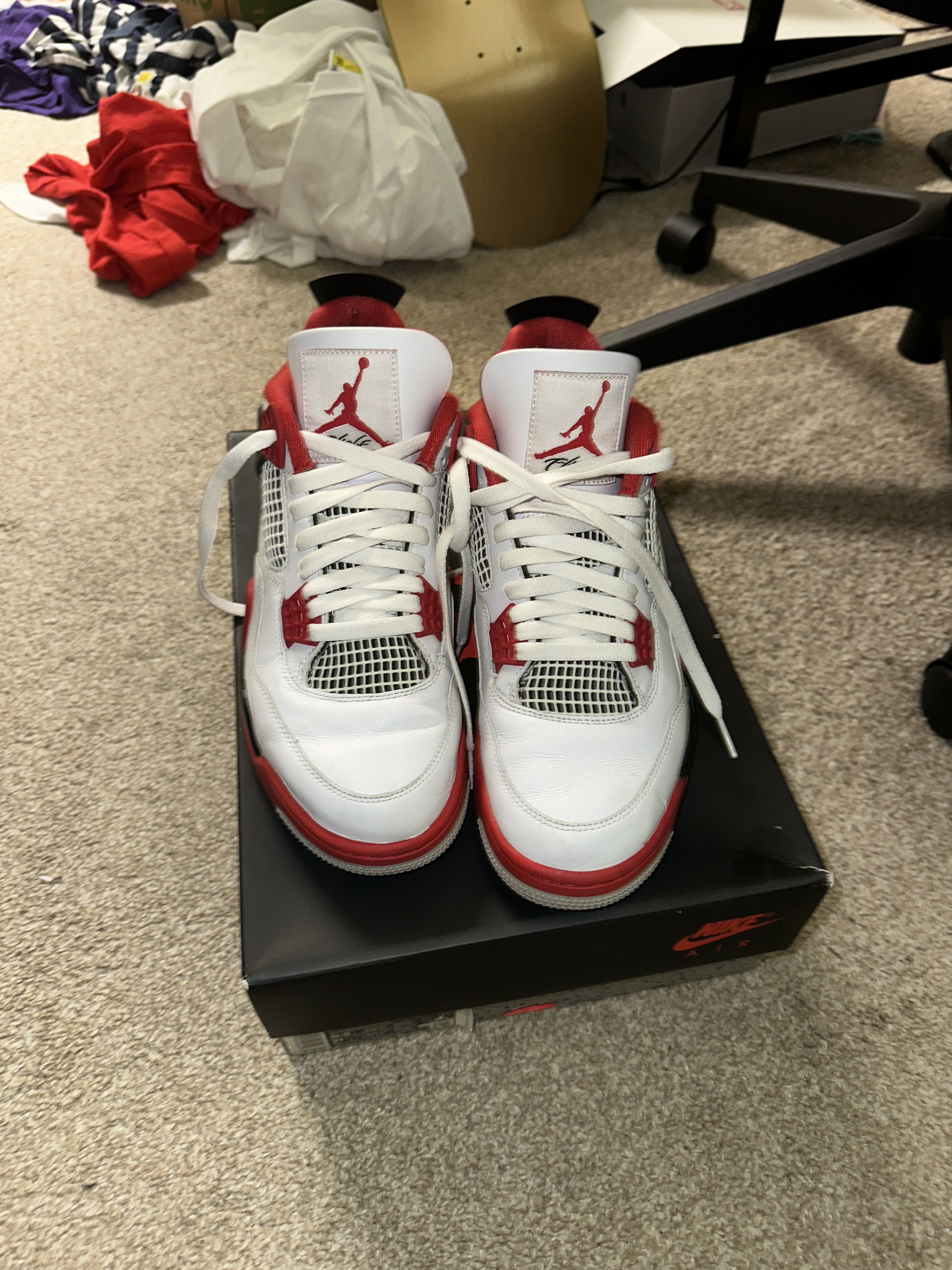 Jordan Brand Jordan 4 fire red 2020 Size US 9.5 / EU 42-43 - 2 Thumbnail