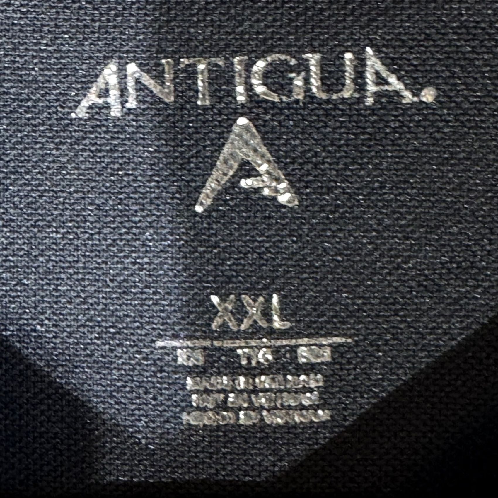Vintage Antigua Polo Shirt 2XL Black Short Sleeve Collared Golf Performance shirt Men Size US XXL / EU 58 / 5 - 6 Thumbnail