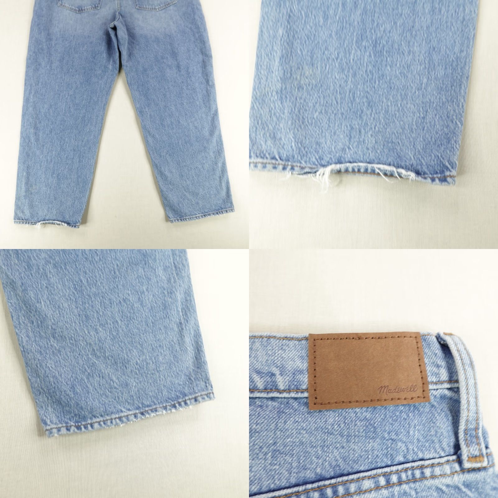 Madewell Vintage Madewell The Dadjean Jeans Women’s 33 Blue Distressed Relaxed Fit Straight Leg Denim Size 24" / US 00 / IT 34 - 8 Thumbnail