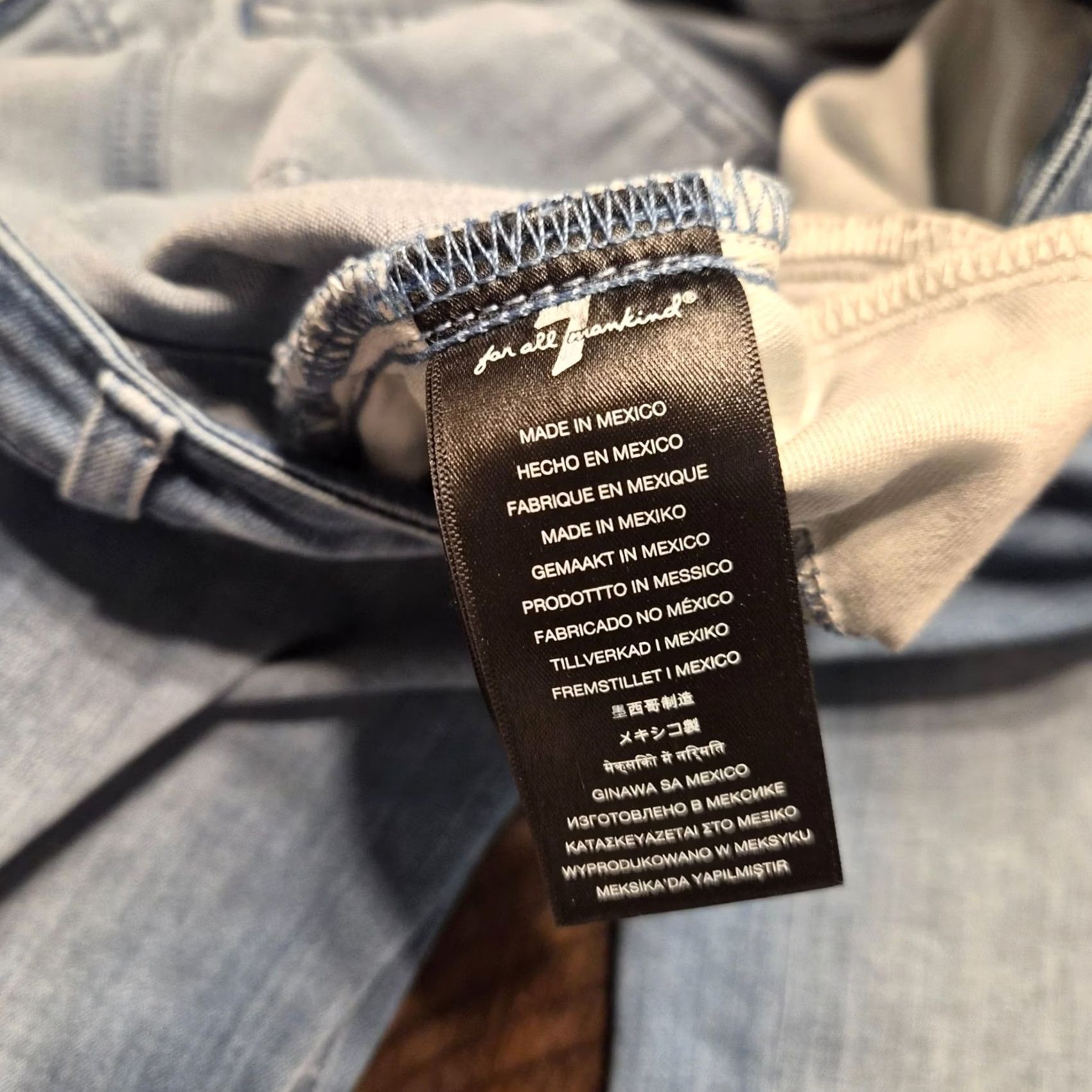 7 For All Mankind 7 For All Mankind Womens Jeans Size 10 30 Crop Kick Flare Stretch Blue G217 Size 32" / US 10 / IT 46 - 6 Thumbnail