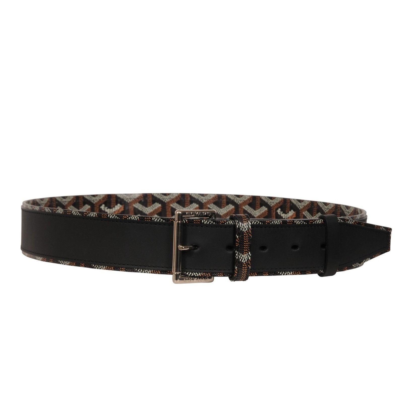 Goyard Florida II Belt 90 29 30 31 Black Brown Goyardine Canvas Size ONE SIZE - 2 Thumbnail