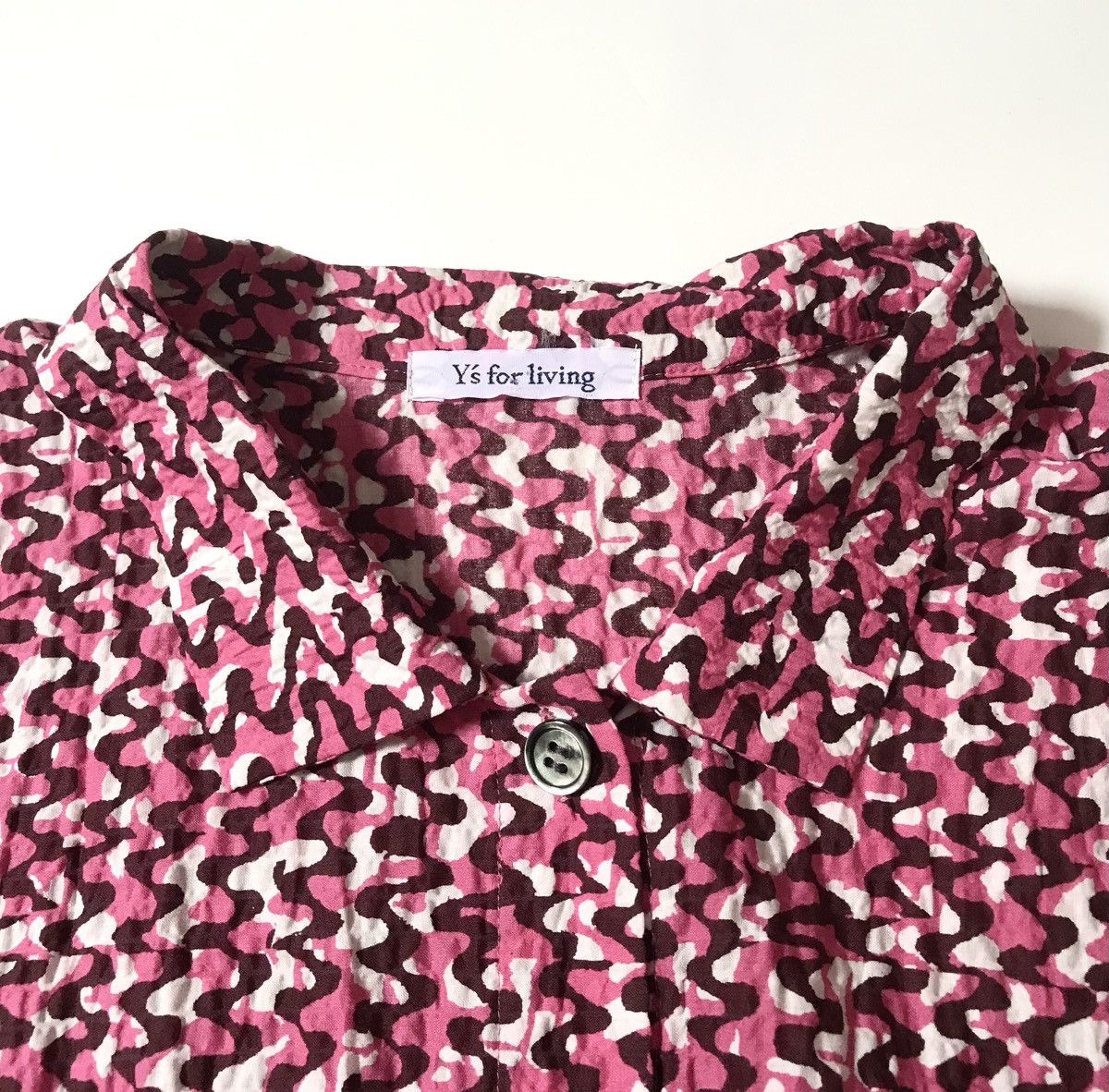 Yohji Yamamoto Vintage y’s for living multipattern boxy shirt Size US M / EU 48-50 / 2 - 4 Thumbnail