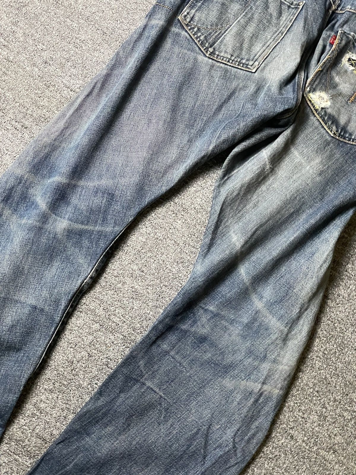 Edwin × Vintage EDWIN x E.Function Distressed Denim Jeans (93) Size US 31 - 12 Thumbnail