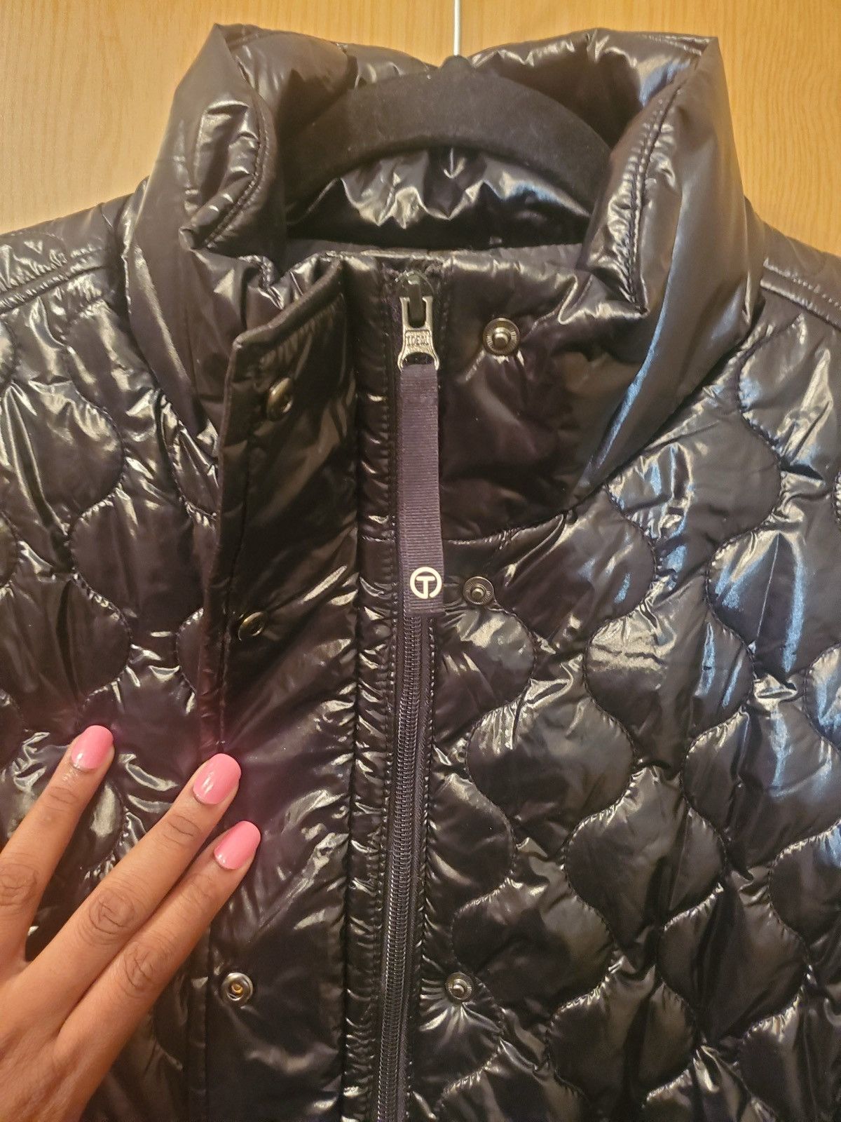 Talbots NWT T by Talbots High Shine High-Low Hem Quilted Puffer Vest Size XL / US 12-14 / IT 48-50 - 19 Thumbnail
