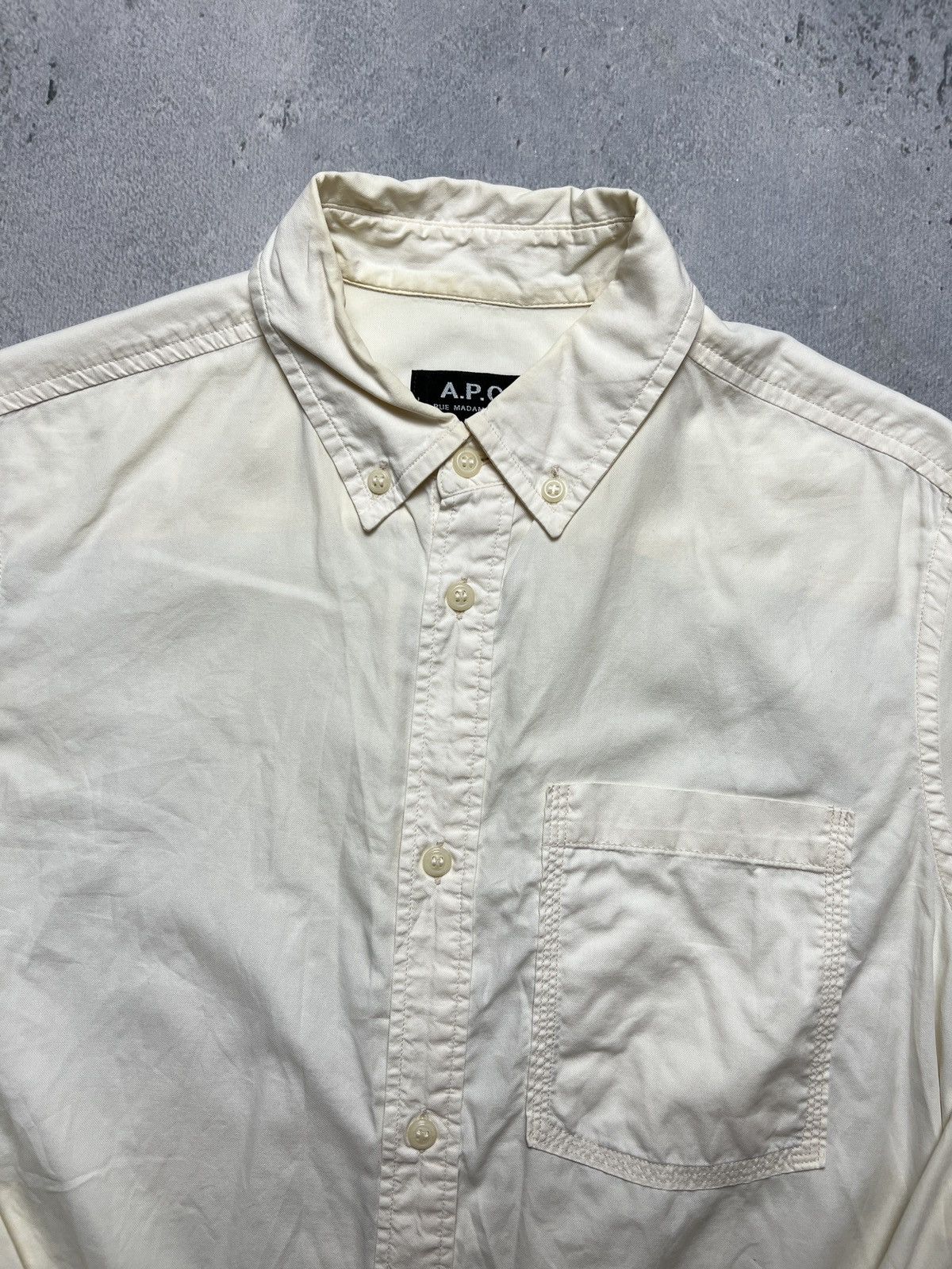 A.P.C. A.P.C Shirt Paris Button Up y2k Luxury casual Item Size M / US 6-8 / IT 42-44 - 5 Thumbnail