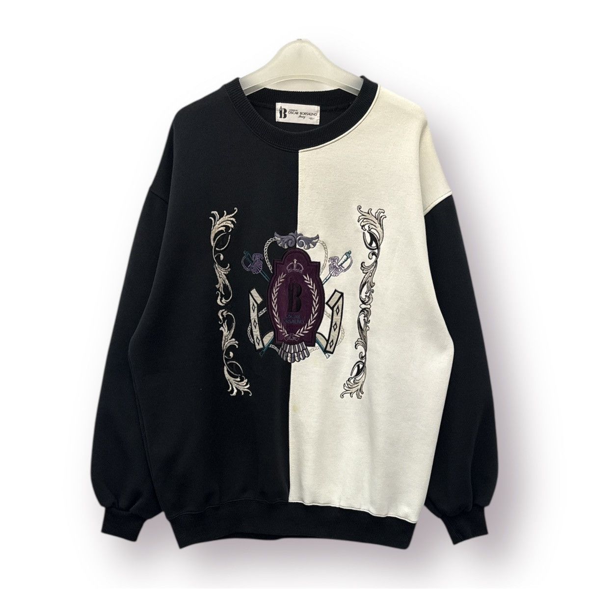 Borsalino 🔥 Italian Oscar Borsalino Embroided Roundneck Sweat - LL Size US L / EU 52-54 / 3 - 1 Thumbnail
