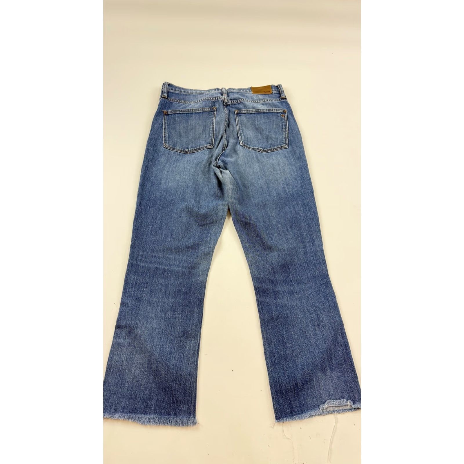 Madewell Madewell Jeans Womens 28 Blue 10" High Riser Demi Boot Raw Hem Denim Bootcut Jeans Size 28" / US 6 / IT 42 - 6 Thumbnail