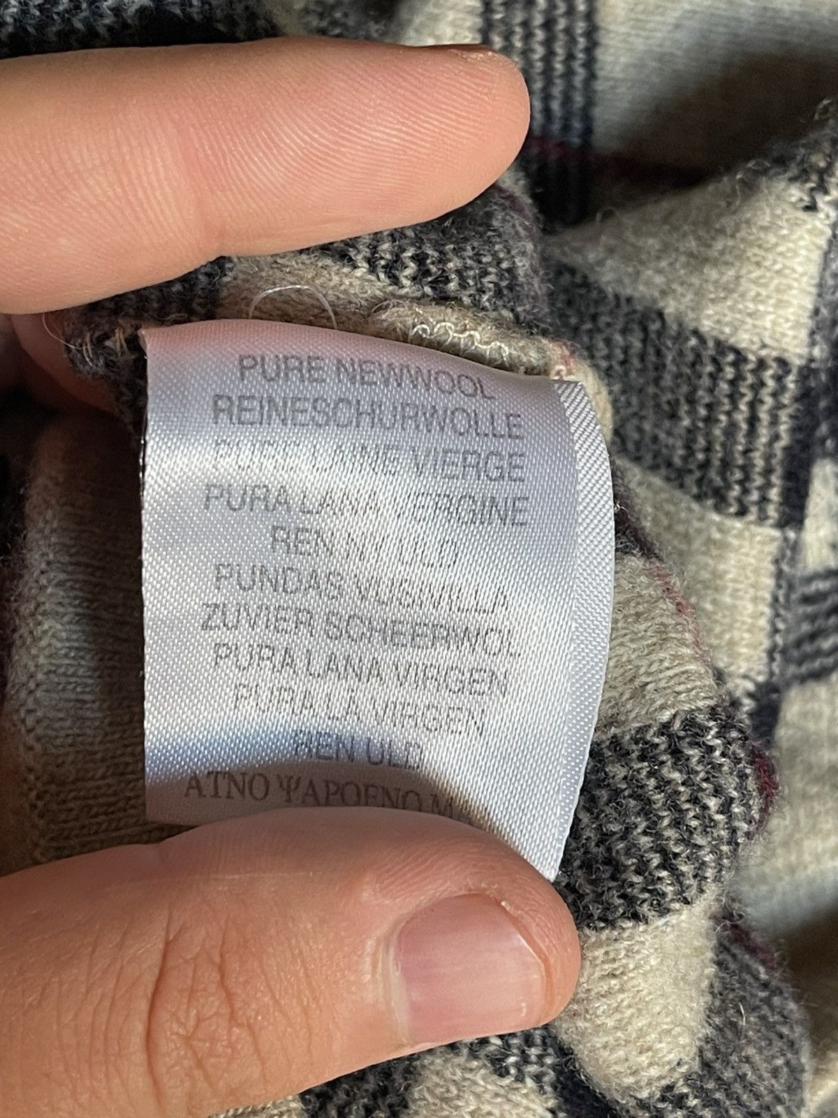 Burberry Burberry Nova Check wool sweater Size S / US 4 / IT 40 - 10 Thumbnail