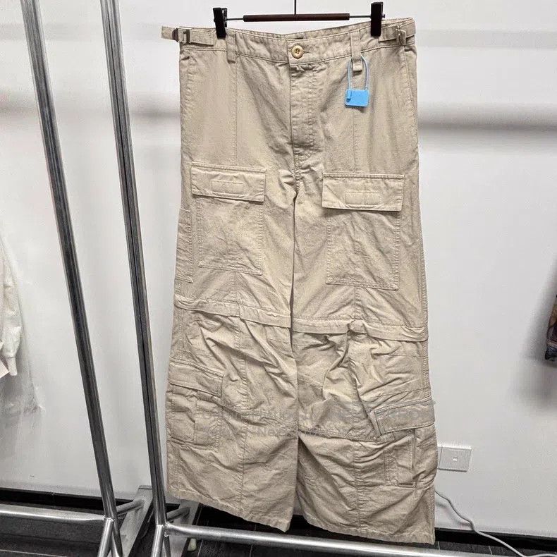 Balenciaga Balenciaga size M Beige long pants Size US 27 - 1 Thumbnail