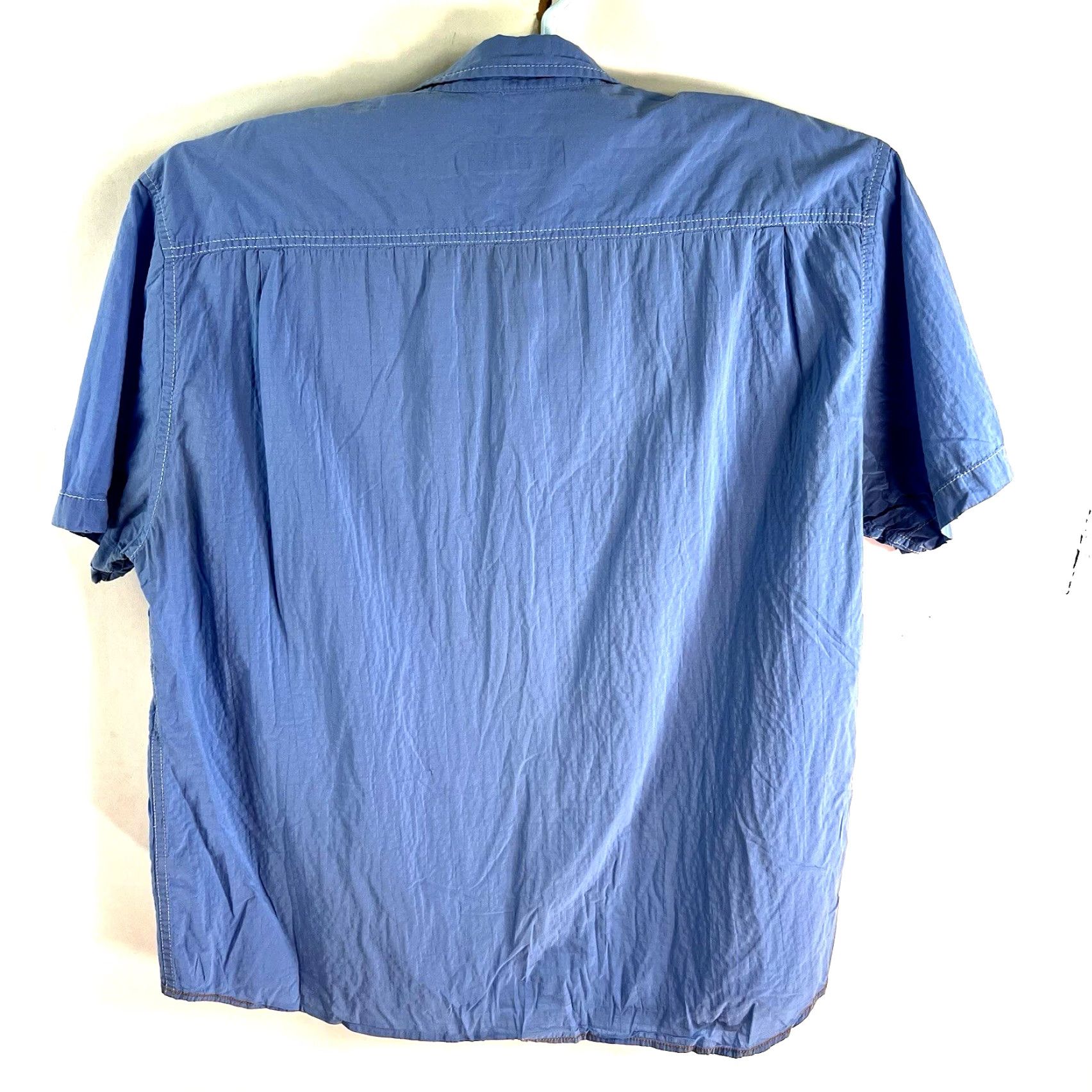 Tommy Bahama Tommy Bahama Button-Up Shirt Mens 2XL Blue Cotton Blend Short Sleeve Casual Tropical Size US XXL / EU 58 / 5 - 6 Thumbnail
