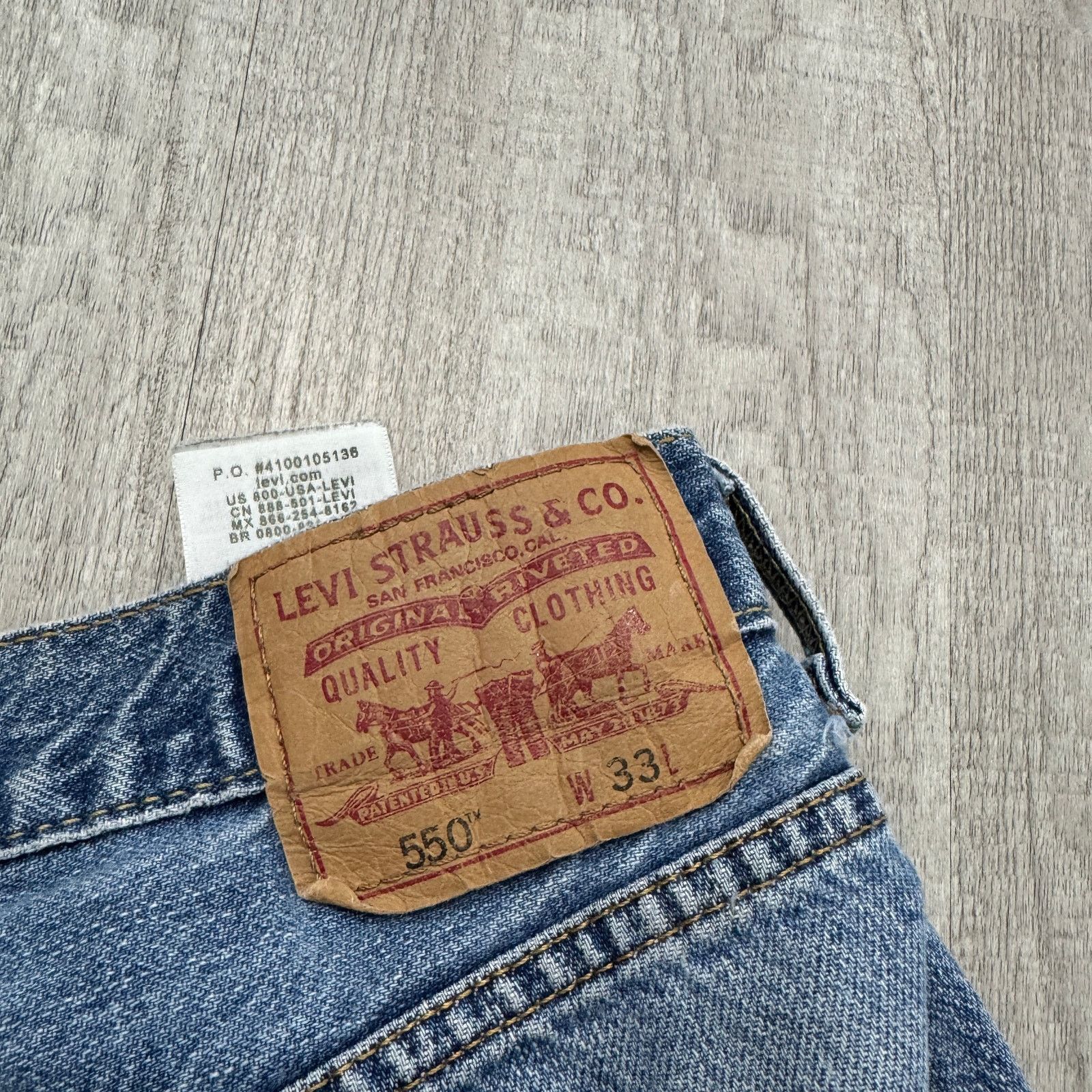 Levi's Vintage Levis 550 Jean Shorts Mens 33 Blue 10" Inseam y2k Size US 33 - 7 Thumbnail