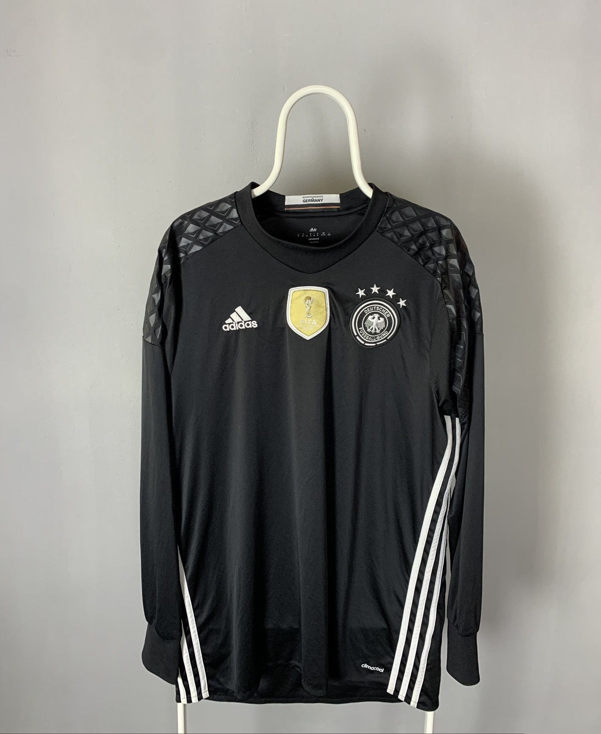 Adidas Germany 2016 Home Goalkeeper Football Size-XL Soccer Jersey Size US XL / EU 56 / 4 - 1 Thumbnail