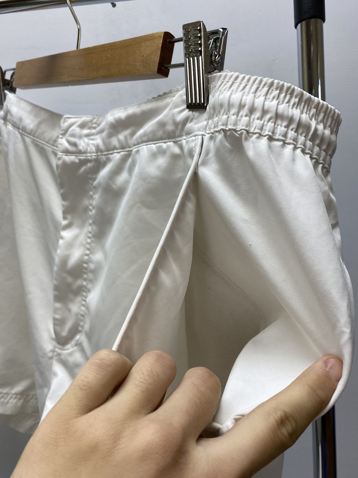 Nike × Vintage Nike Challenge Court white Shorts Size US 36 / EU 52 - 8 Thumbnail