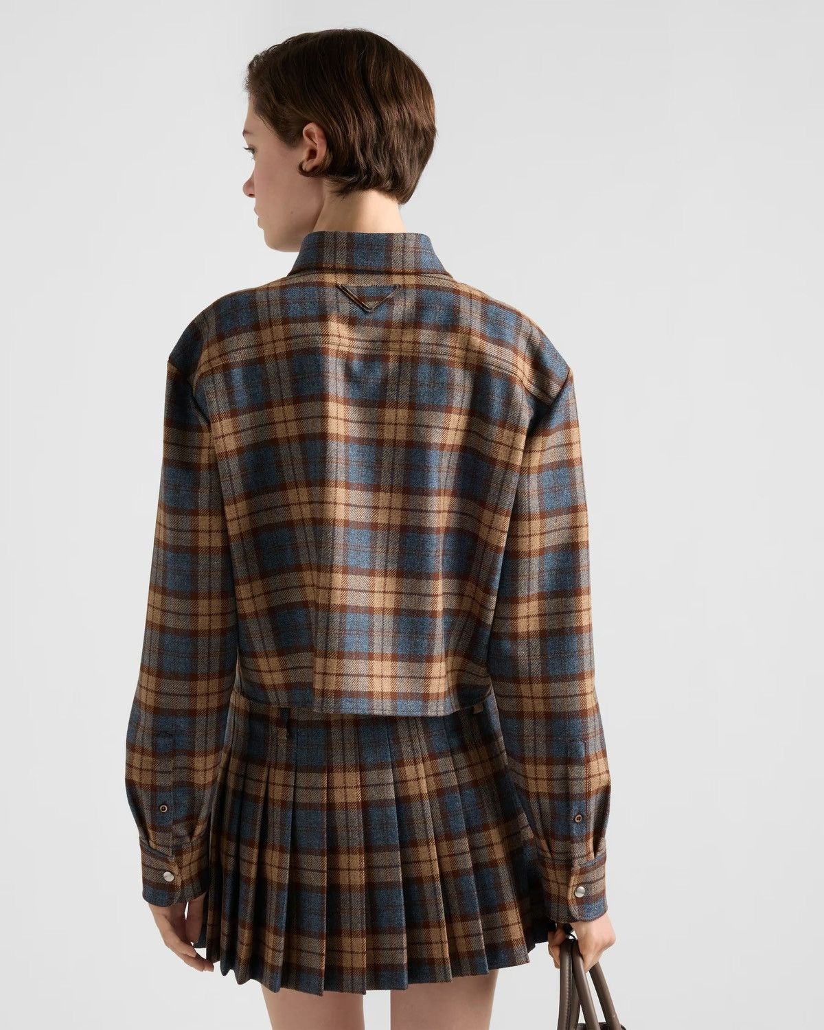 Prada PRADA RAF SIMONS 2024AW Check Wool Twill Shirt & Skirt Setup Size S / US 4 / IT 40 - 2 Thumbnail