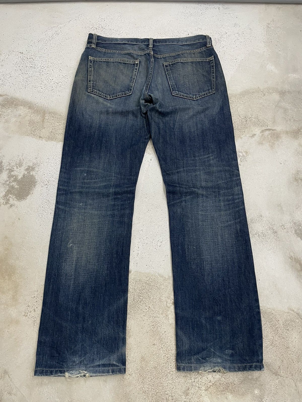Japanese Brand × Uniqlo Indigo Mudwash Uniqlo Japan Minor Distressed Size US 34 / EU 50 - 2 Thumbnail