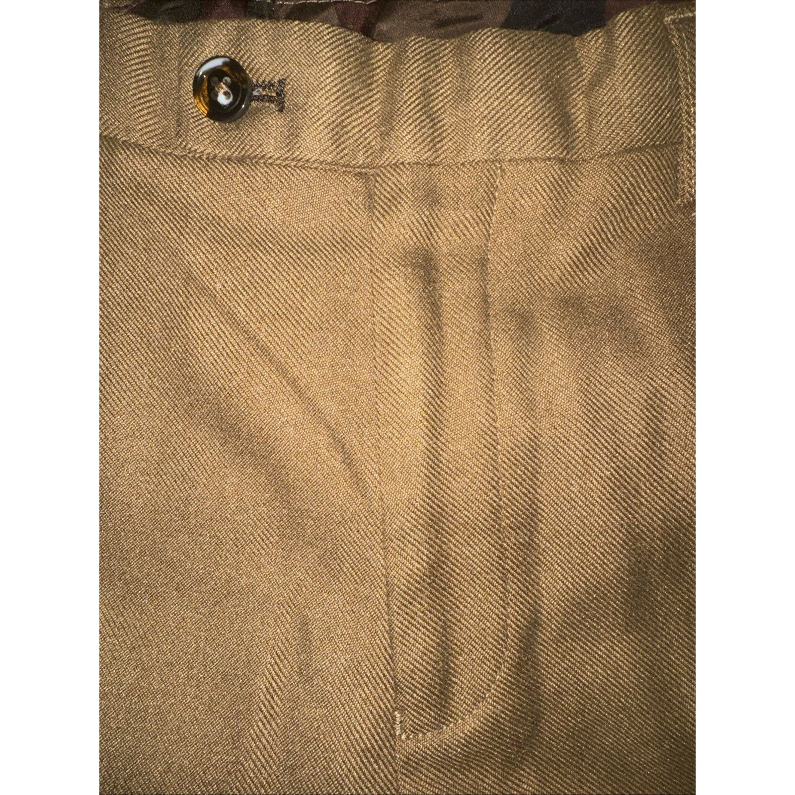 Vintage Paisley & Gray Slim Fit Pants Brown 29x32 Preppy Casual Size US 29 - 2 Thumbnail