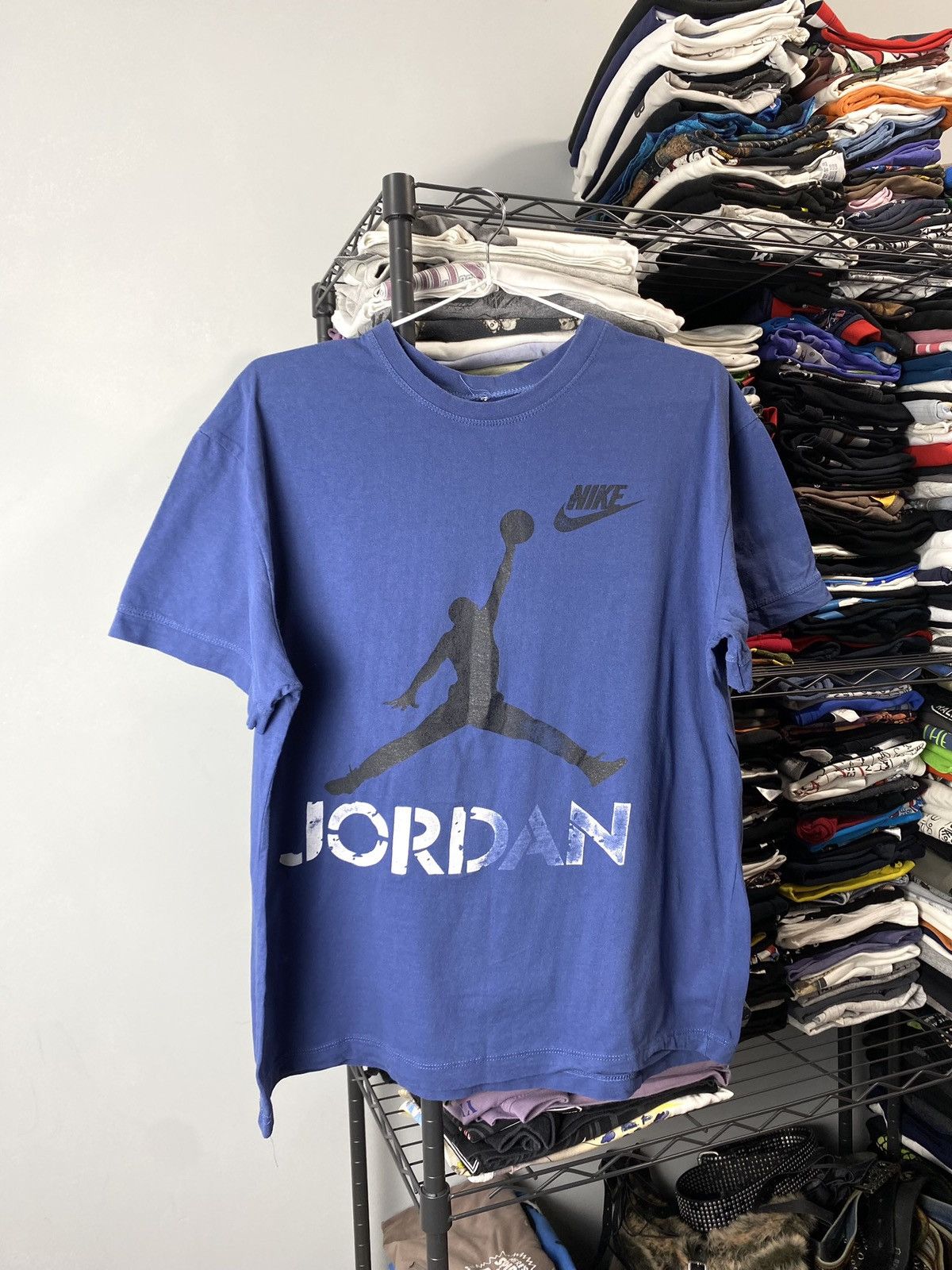 Nike 1990’s Vintage Nike Jordan T Shirt Size US S / EU 44-46 / 1 - 1 Thumbnail