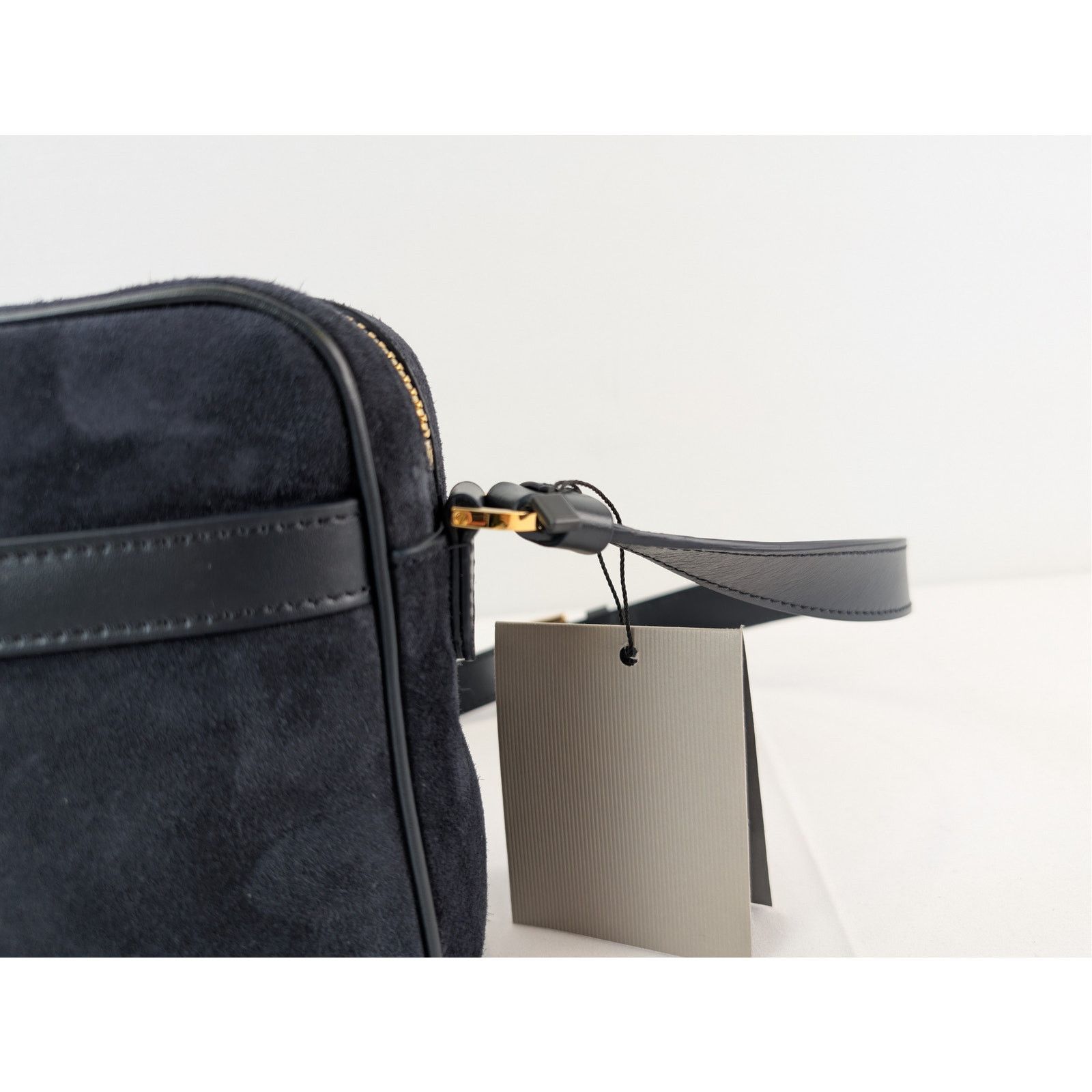 Tom Ford o1rshd1 Logo-Embossed Leather Messenger Bag in Navy Size ONE SIZE - 11 Thumbnail