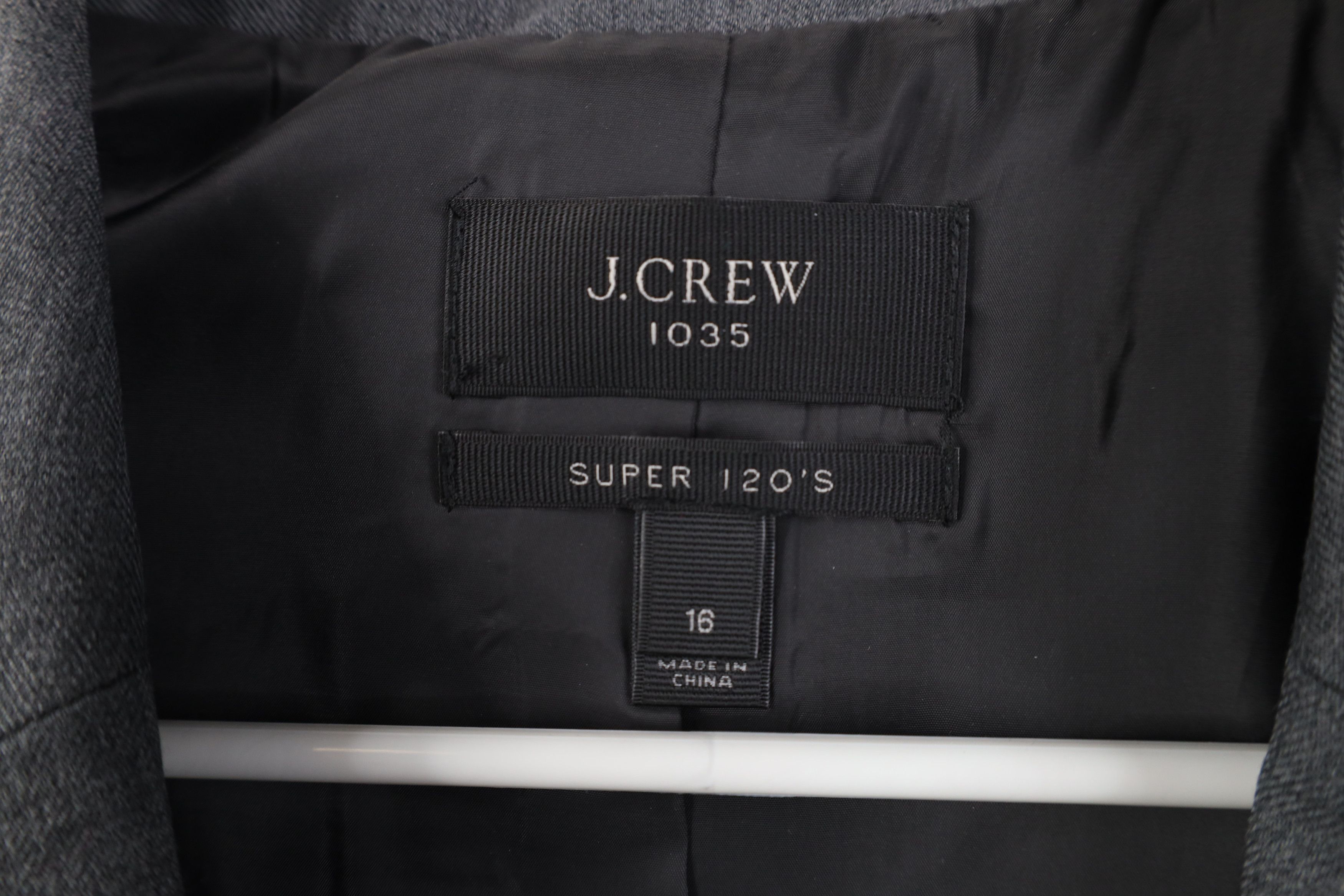 J.Crew J Crew 1035 Wool 2 Button Suit Coat Blazer Jacket Gray Size XXL / US 16-18 / IT 52-54 - 5 Thumbnail
