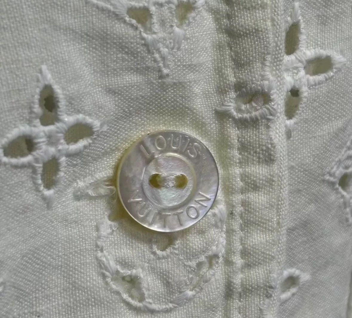 Louis Vuitton Louis Vuitton's latest white hollowed out full long sleeves Size US S / EU 44-46 / 1 - 4 Thumbnail