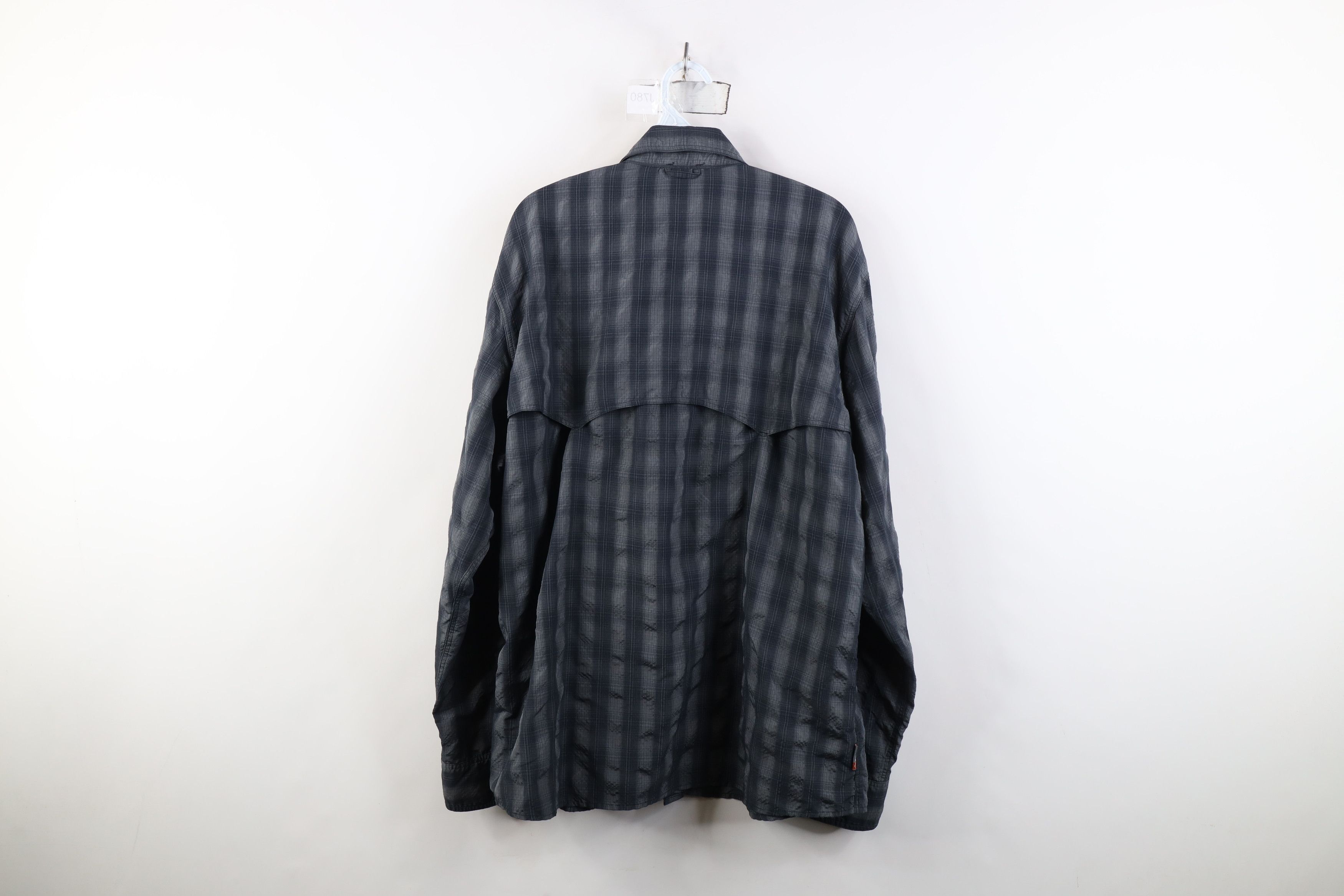 Simms Simms Fishing Double Pocket Snap Button Collared Shirt Plaid Size US XL / EU 56 / 4 - 11 Thumbnail