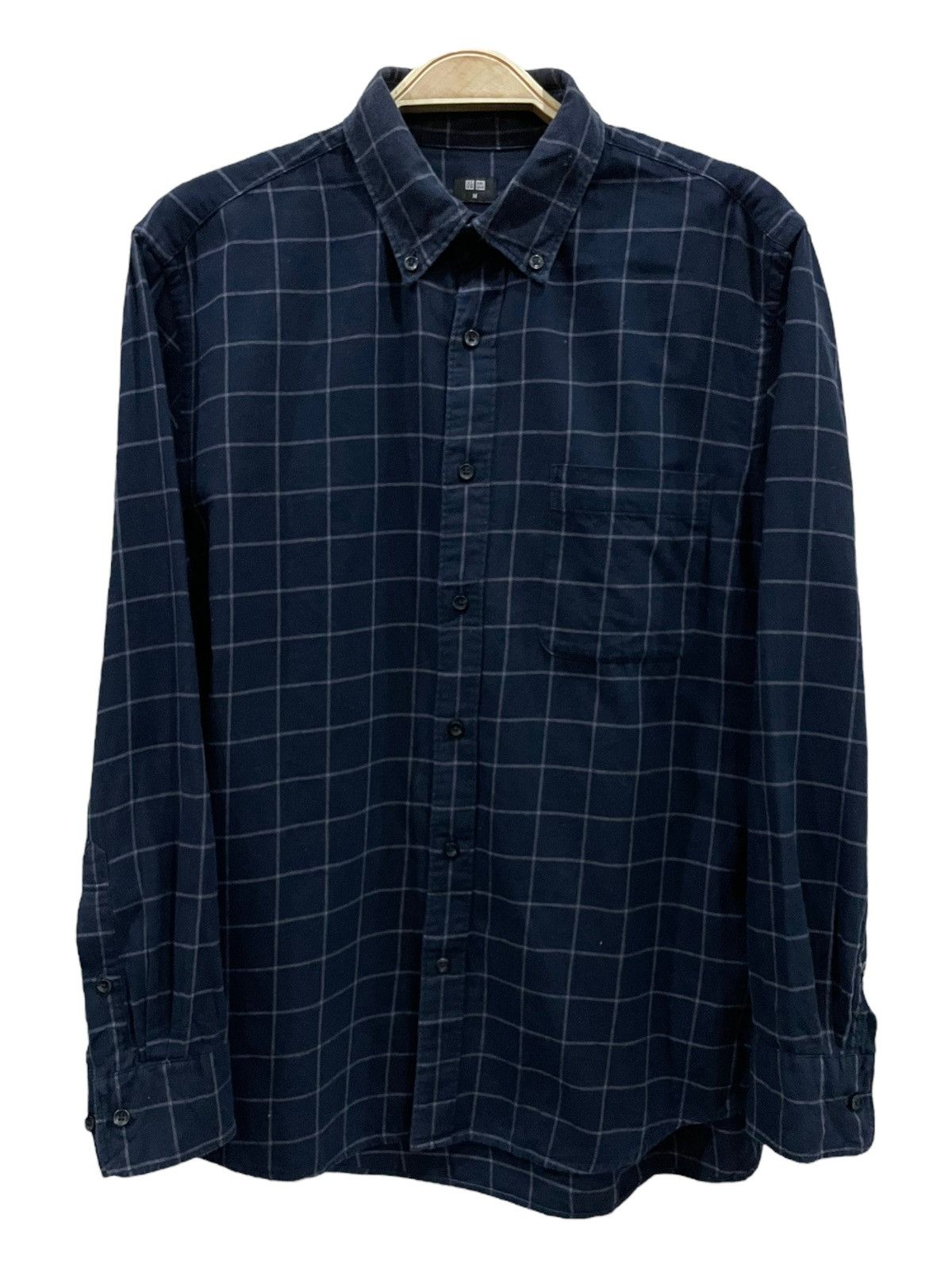 Japanese Brand × Uniqlo Vintage Uniqlo Travis Scott Style Tartan Plaid Flannel Size US M / EU 48-50 / 2 - 1 Thumbnail