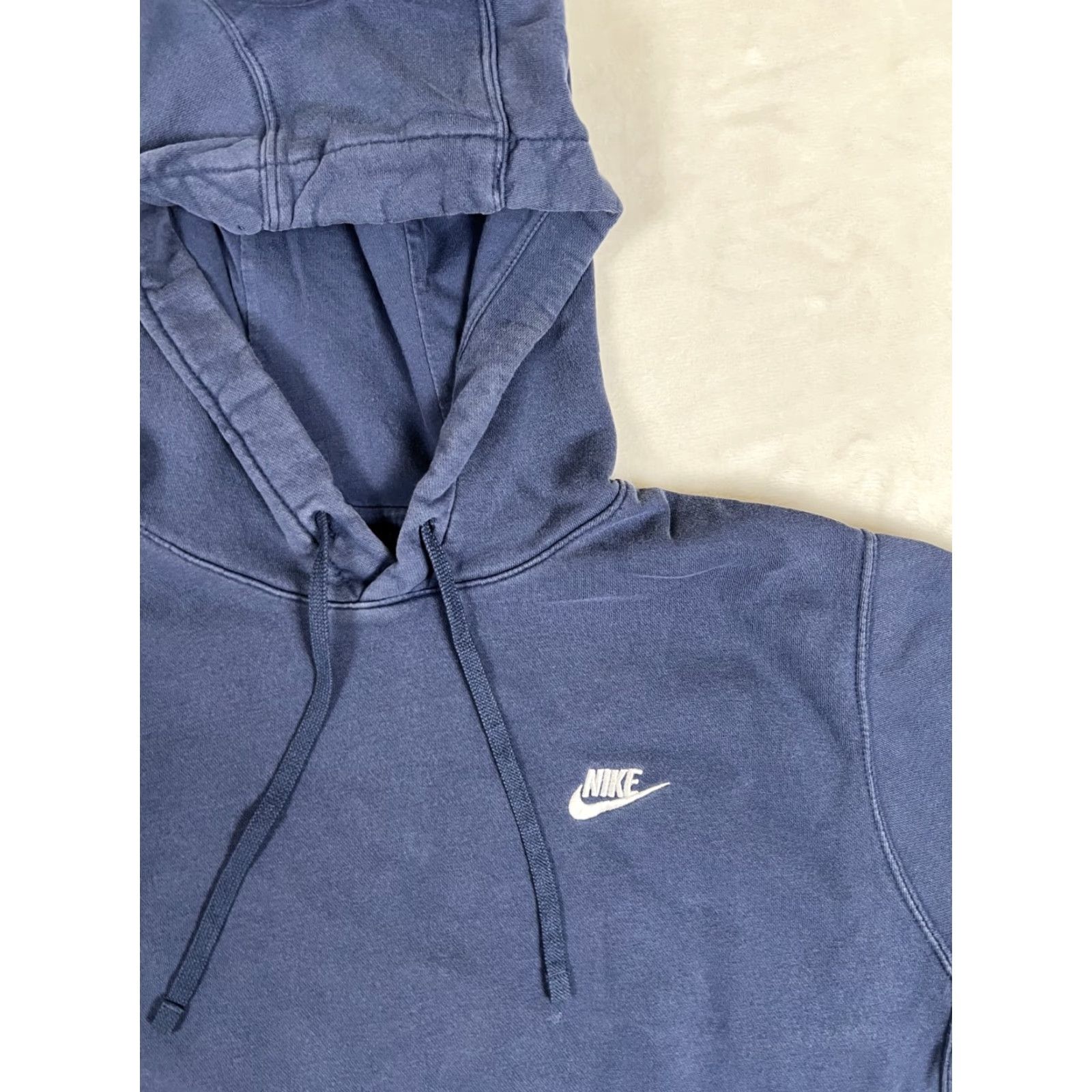 Nike VINTAGE Nike Hoodie Pullover Sweatshirt L Men Black Embroidered Swoosh 90s Sports USA Size US L / EU 52-54 / 3 - 2 Thumbnail