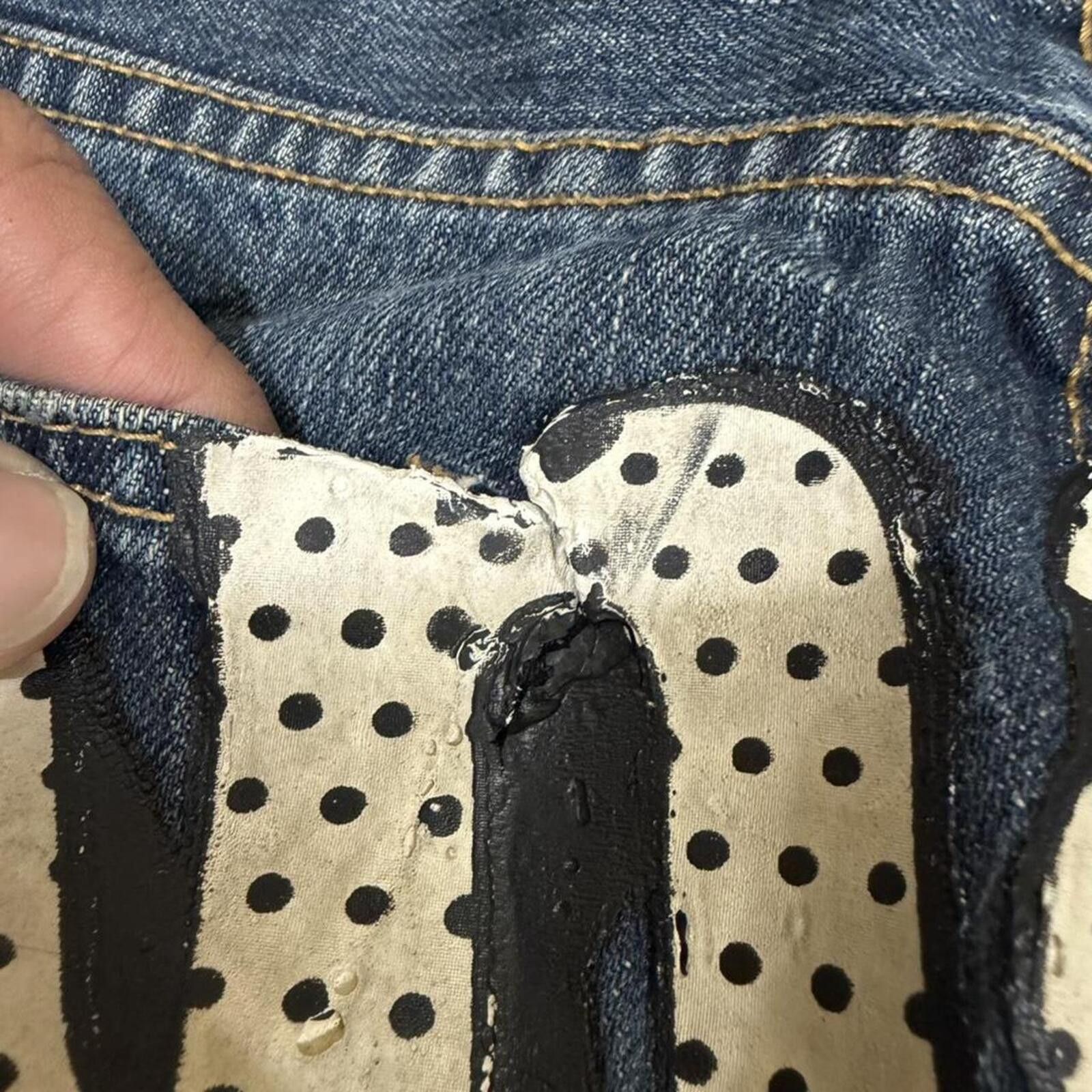 Other Manager denim jeans with unique detailing Size US 33 - 8 Thumbnail