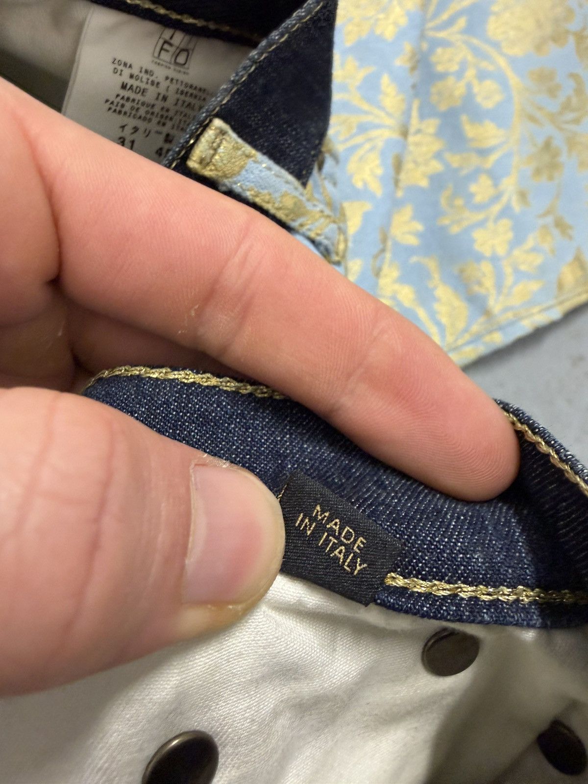 Just Cavalli Vintage Just Cavalli Overprinted Jeans Size 31" - 12 Thumbnail