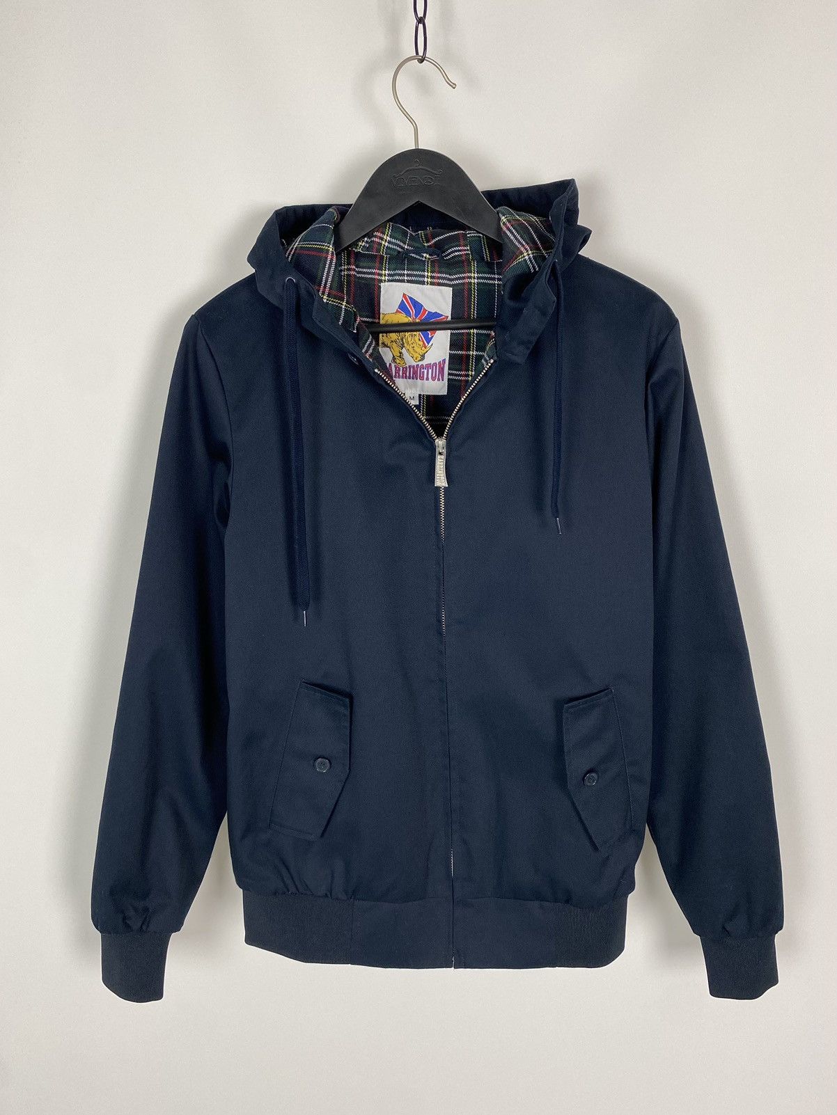 Other Casual Navy Blue Cotton Hooded Jacket Size US M / EU 48-50 / 2 - 1 Thumbnail