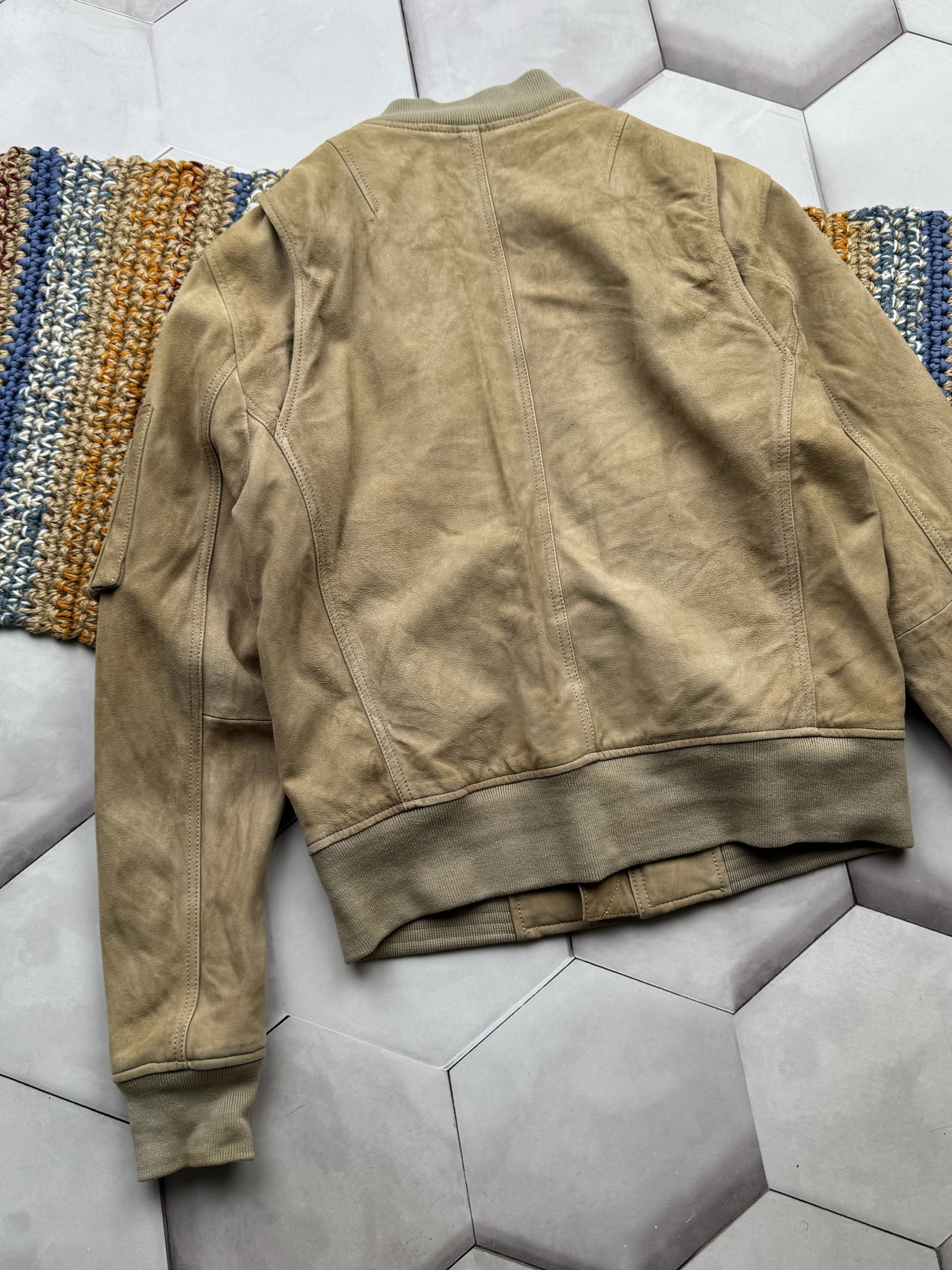 Vintage Vintage Suede Leather Bomber Jacket Size US S / EU 44-46 / 1 - 9 Thumbnail
